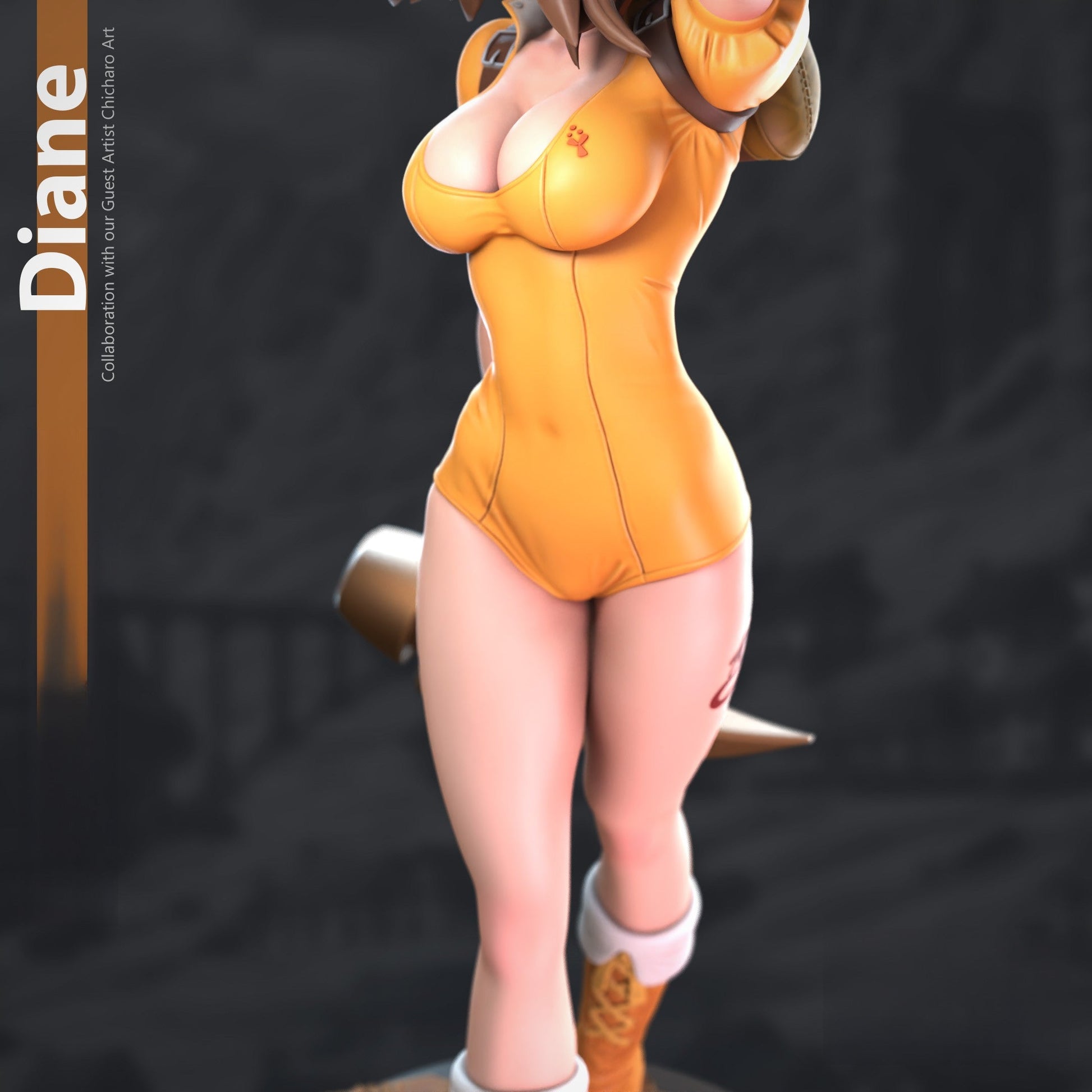 Diane Special Edition - Seven Deadly Sins - STL 3D Print Files - 3D Printed Garage Kit ガレージキット Resin Model Scale Figure フィギュア