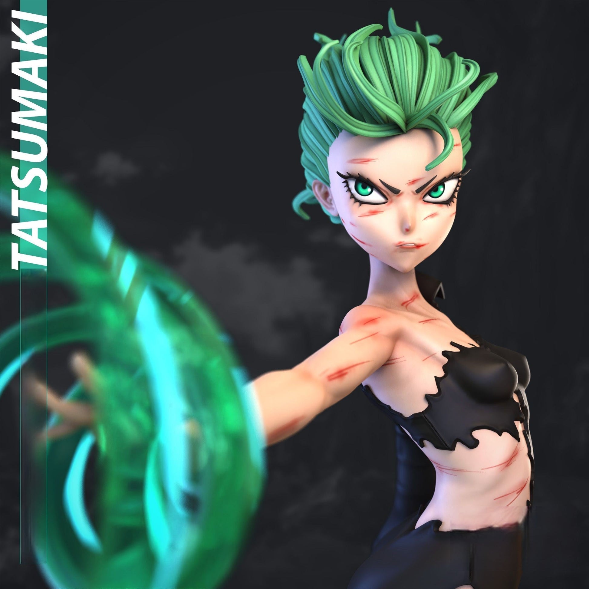 Tatsumaki Special Edition - One Punch Man - STL 3D Print Files - 3D Printed Garage Kit ガレージキット Resin Model Scale Figure フィギュア