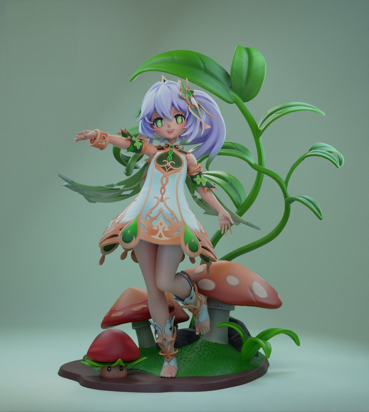 Nahida - Genshin Impact - STL 3D Print Files - 3D Printed Garage Kit ガレージキット Resin Model Scale Figure フィギュア