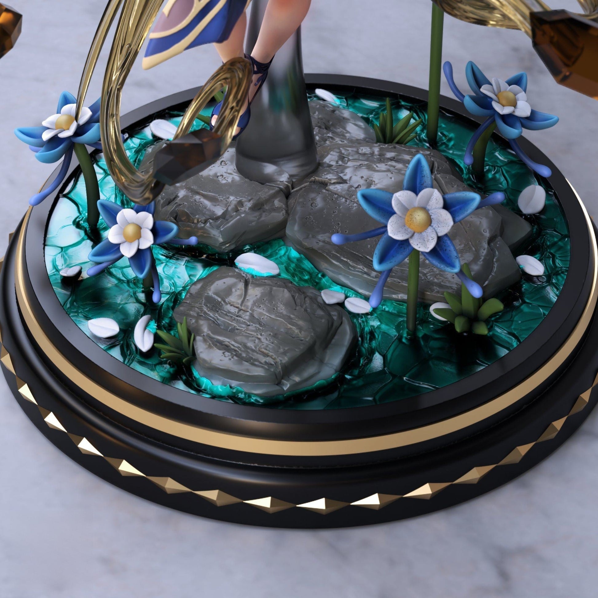 Ningguang - Genshin Impact - STL 3D Print Files - 3D Printed Garage Kit ガレージキット Resin Model Scale Figure フィギュア