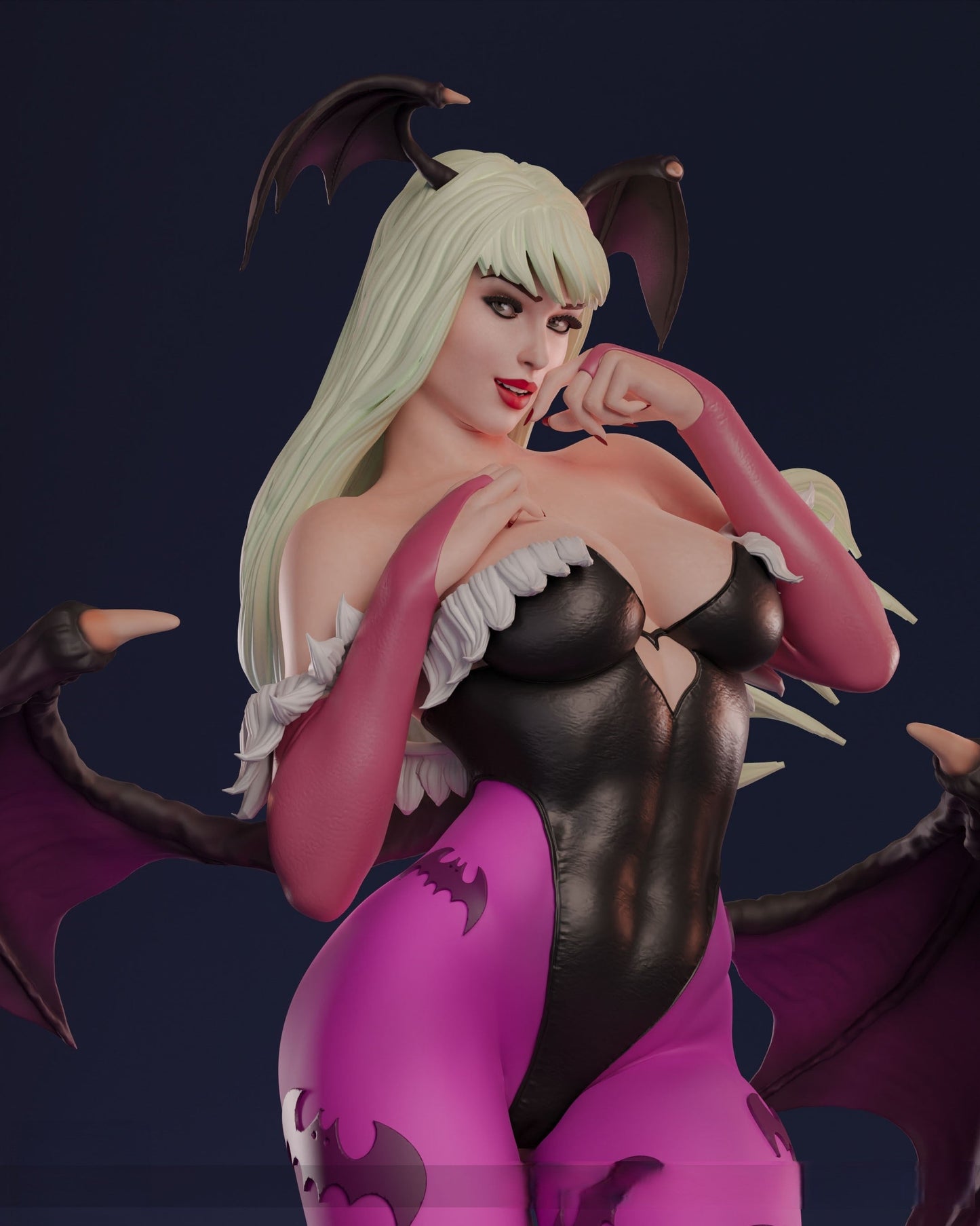 1492 Morrigan Special Edition - Darkstalkers - STL 3D Print Files - 3D Printed Garage Kit ガレージキット Resin Model Scale Figure フィギュア