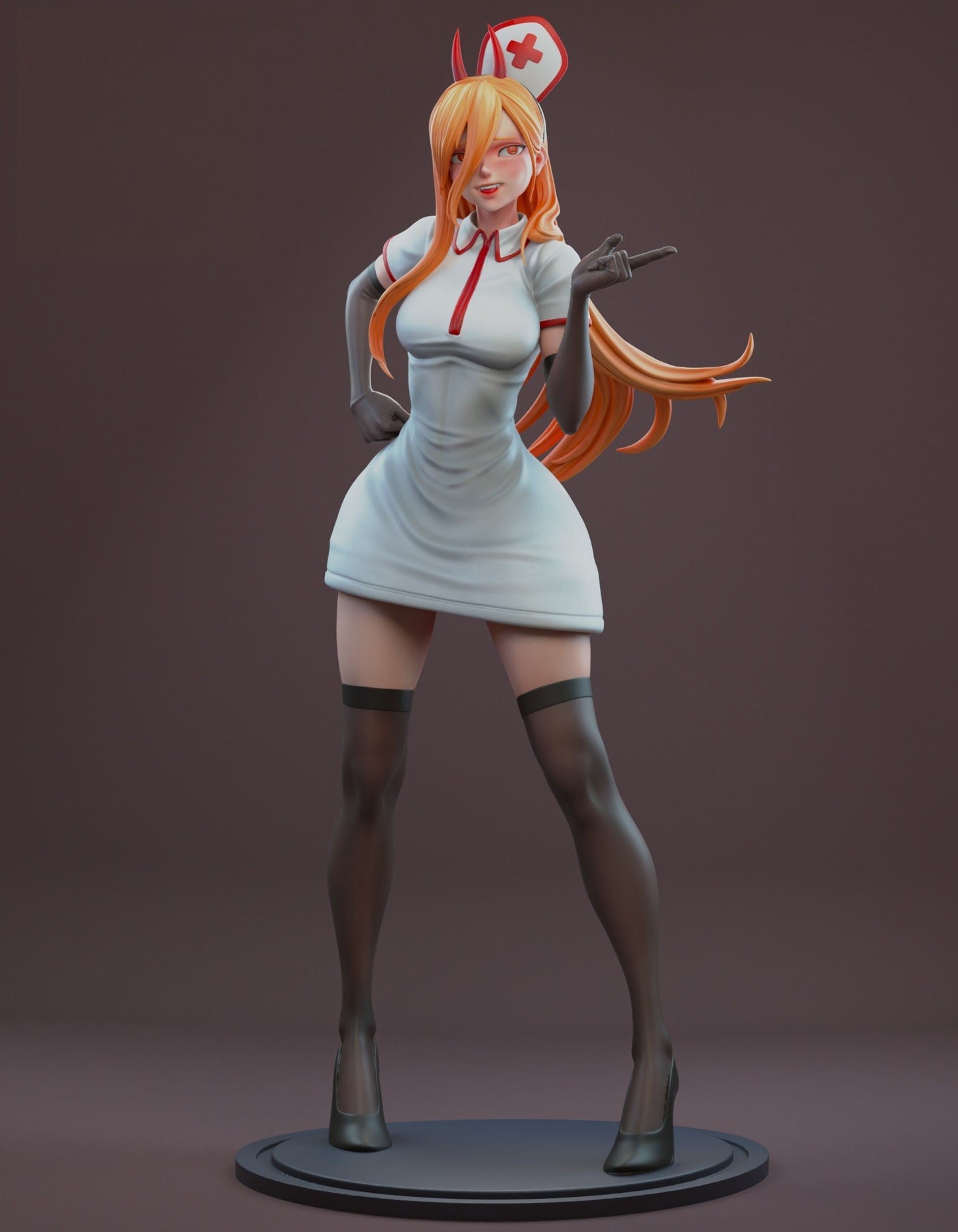 Power Nurse Special Edition - Chainsaw Man - STL 3D Print Files - 3D Printed Garage Kit ガレージキット Resin Model Scale Figure フィギュア