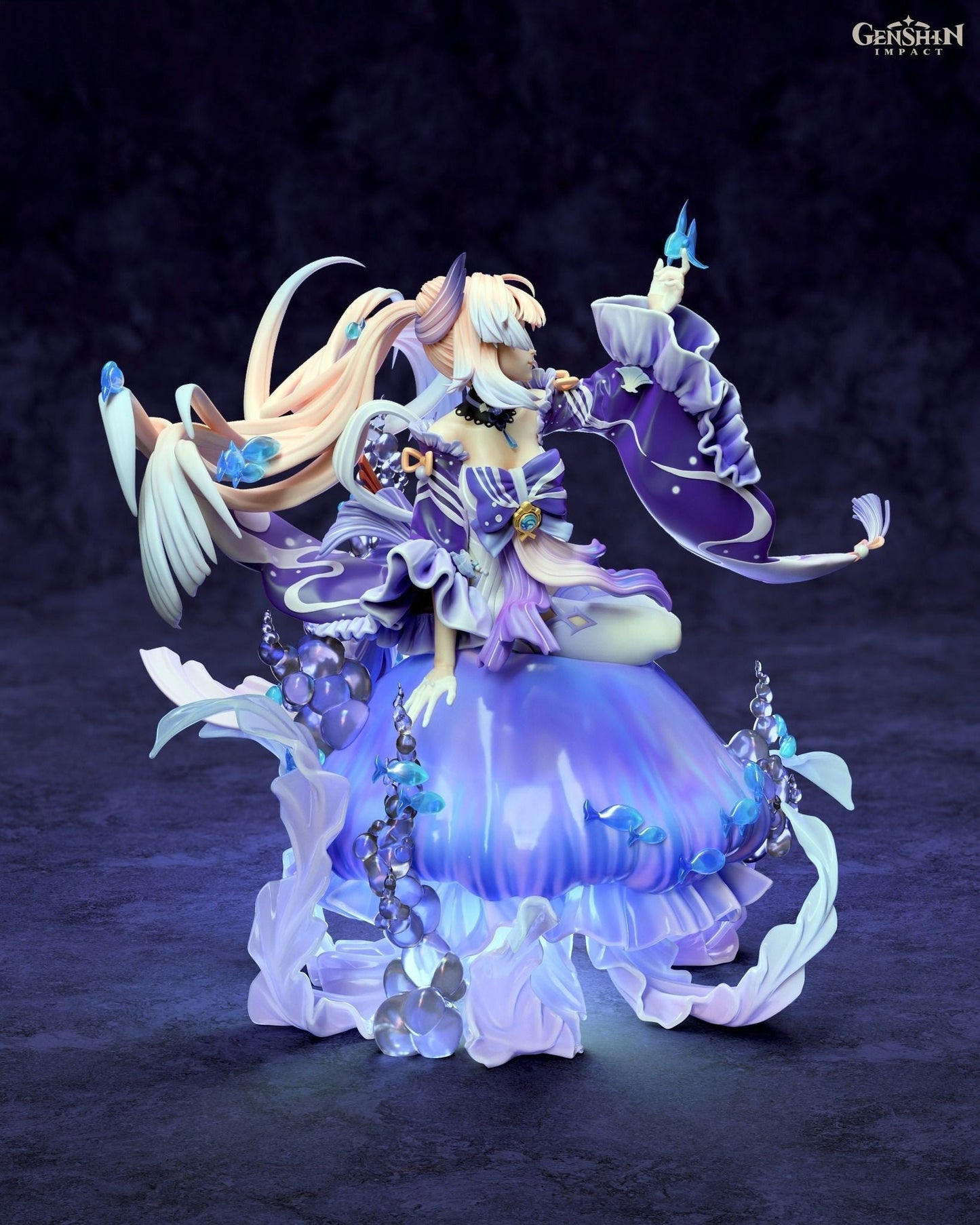 1323 Sangonomiya Kokomi - Genshin Impact - STL 3D Print Files - 3D Printed Garage Kit ガレージキット Resin Model Scale Figure フィギュア
