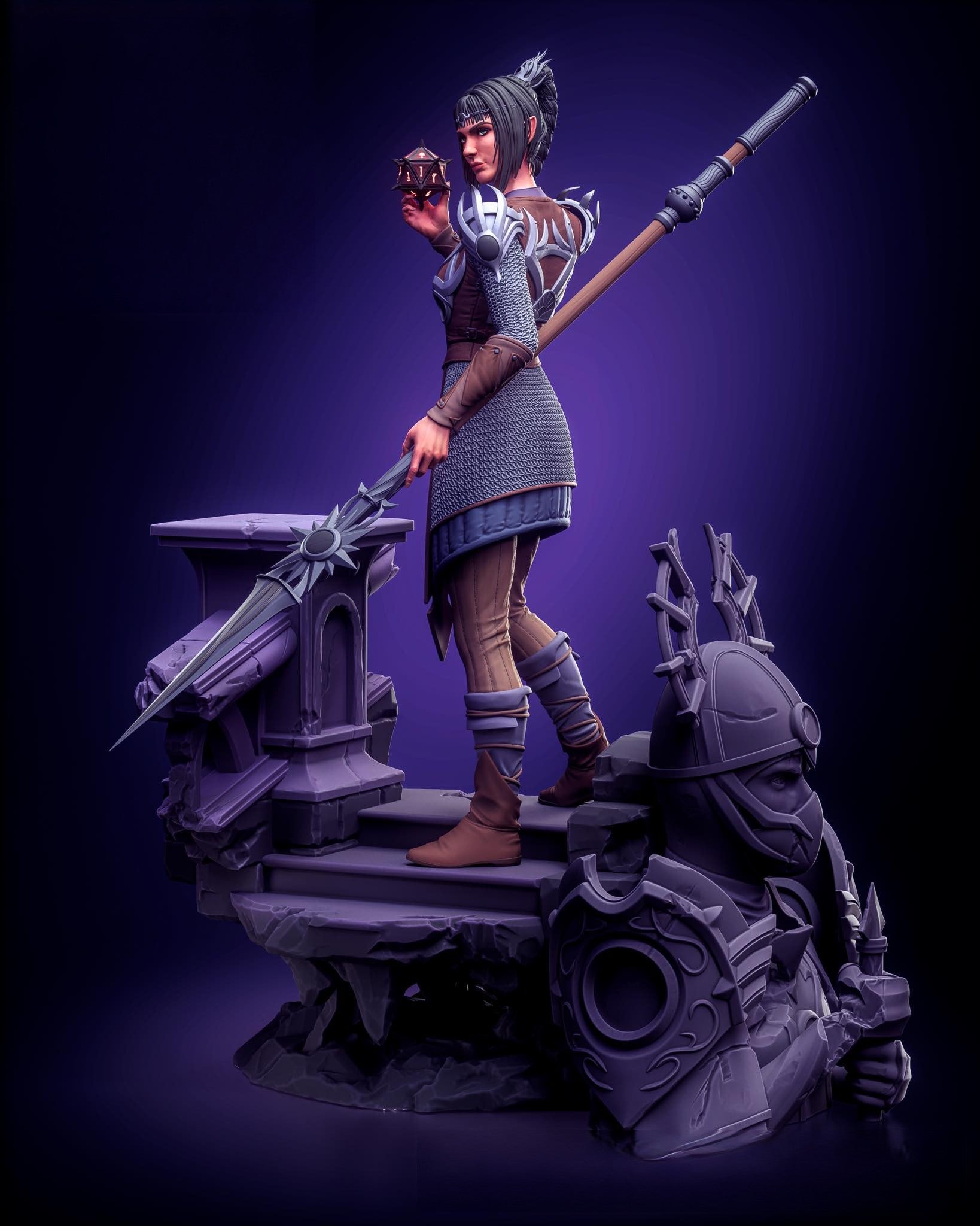 Shadowheart - Baldurs Gate 3 1/8 Scale - 3D Printed Garage Kit ガレージキット Resin Model Scale Figure フィギュア
