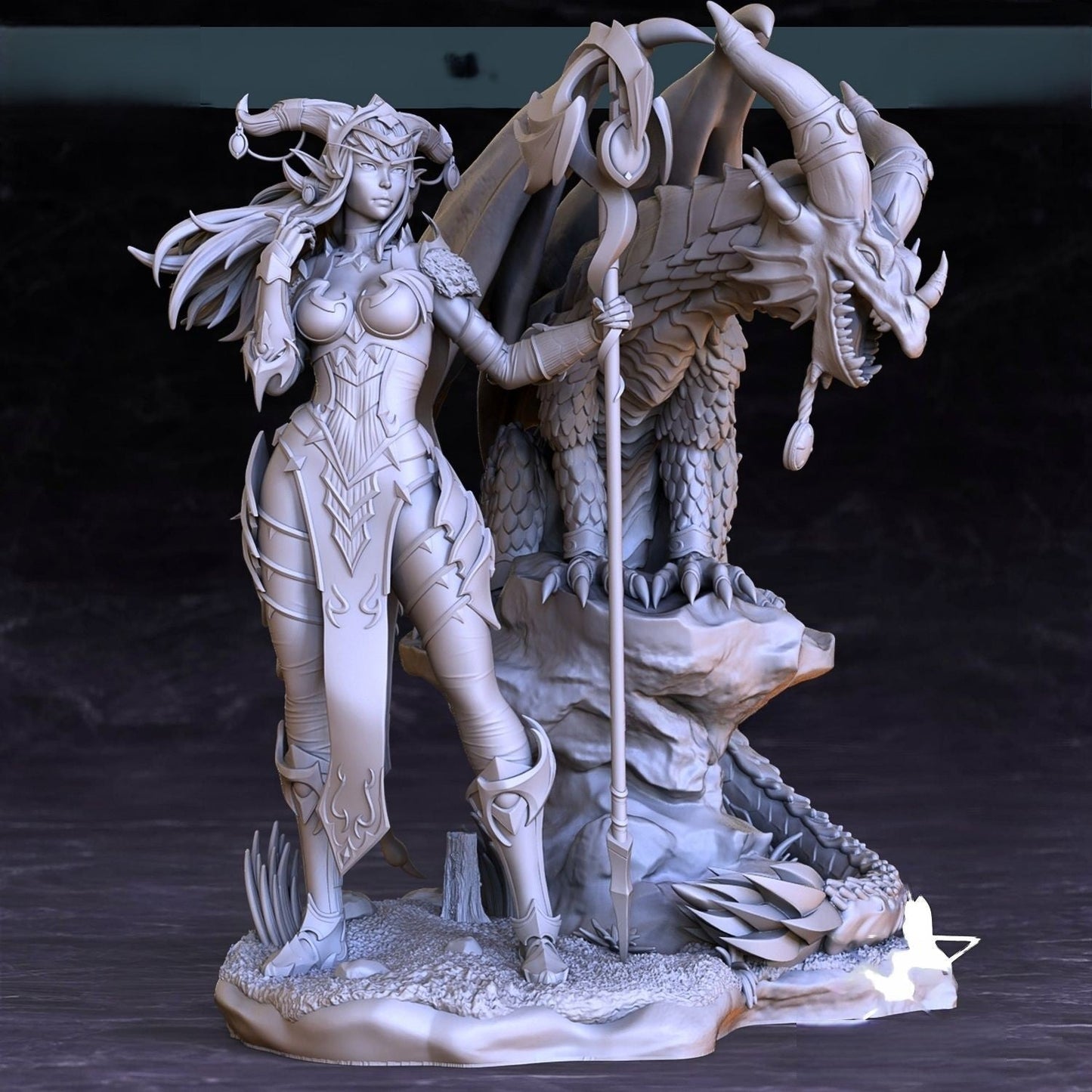 Alexstrasza Special Edition - World of Warcraft - STL 3D Print Files - 3D Printed Garage Kit ガレージキット Resin Model Scale Figure フィギュア