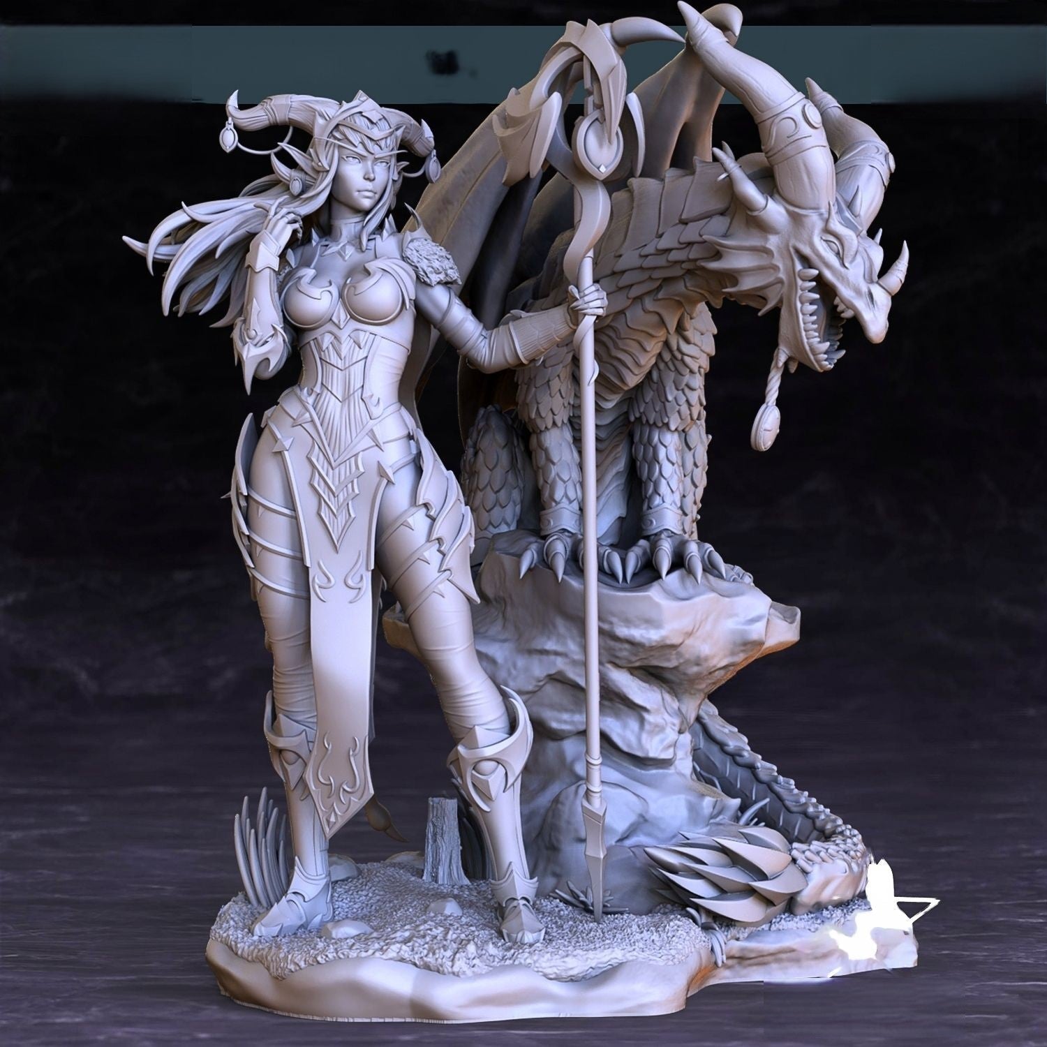Alexstrasza Special Edition - World of Warcraft - STL 3D Print Files - 3D Printed Garage Kit ガレージキット Resin Model Scale Figure フィギュア