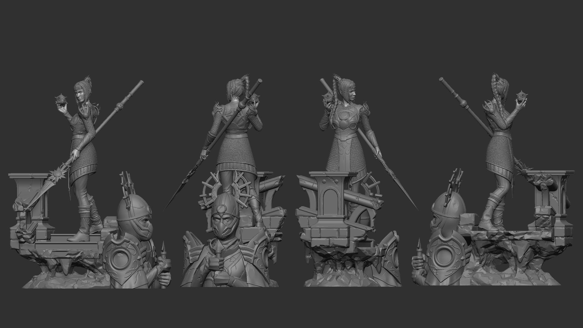 Shadowheart - Baldurs Gate 3 1/8 Scale - 3D Printed Garage Kit ガレージキット Resin Model Scale Figure フィギュア