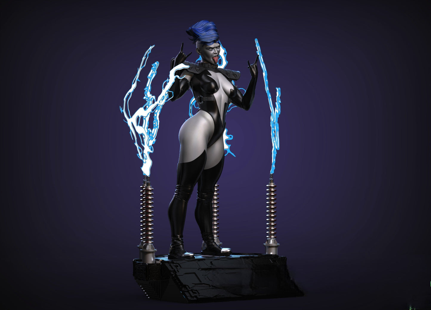 Livewire - DC Comics - STL 3D Print Files - 3D Printed Garage Kit ガレージキット Resin Model Scale Figure フィギュア