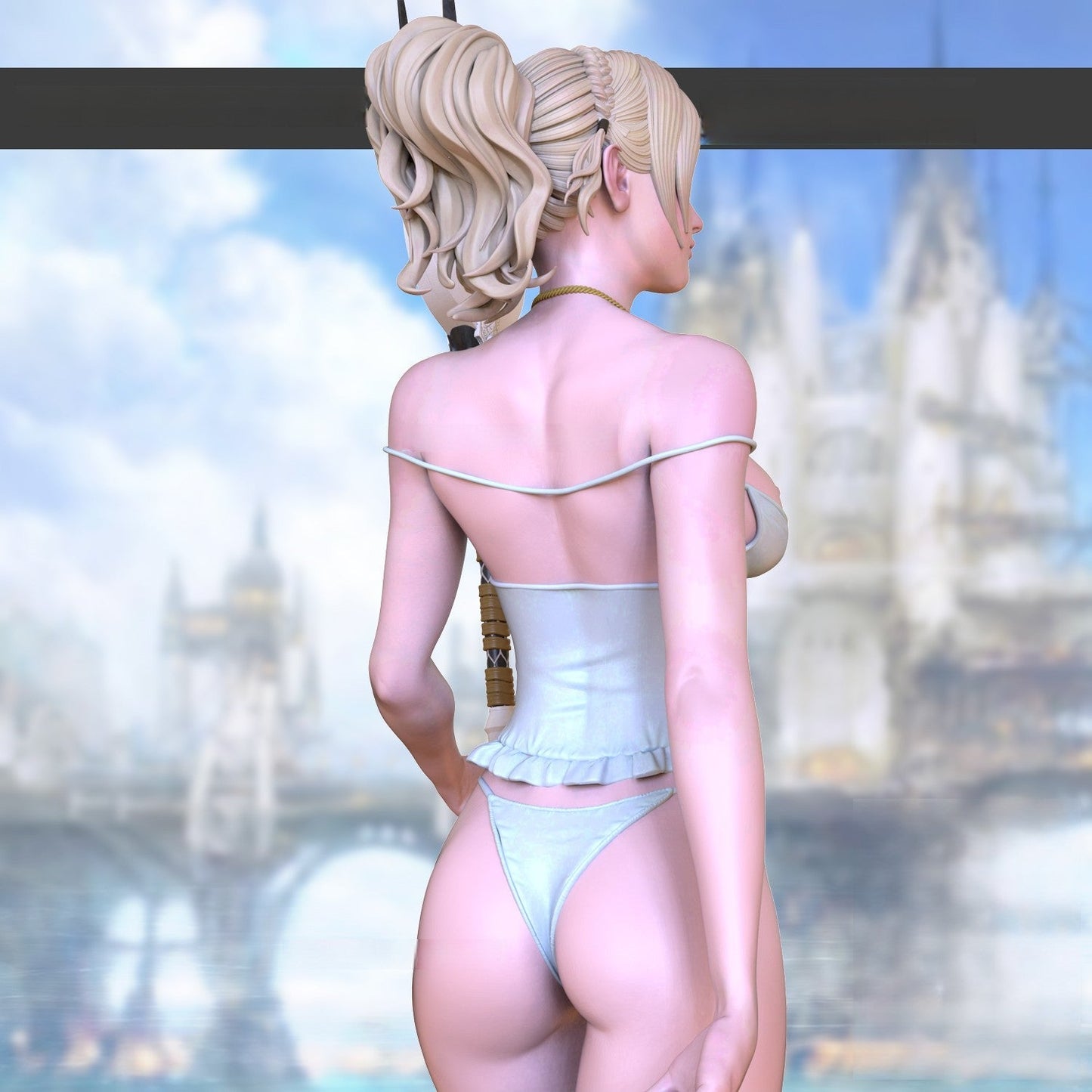 Luna Special Edition and Noctis - Final Fantasy - STL 3D Print Files - 3D Printed Garage Kit ガレージキット Resin Model Scale Figure フィギュア