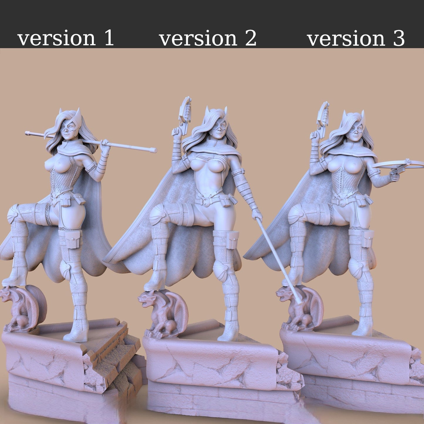 1484 Huntress Special Edition - STL 3D Print Files - 3D Printed Garage Kit ガレージキット Resin Model Scale Figure フィギュア