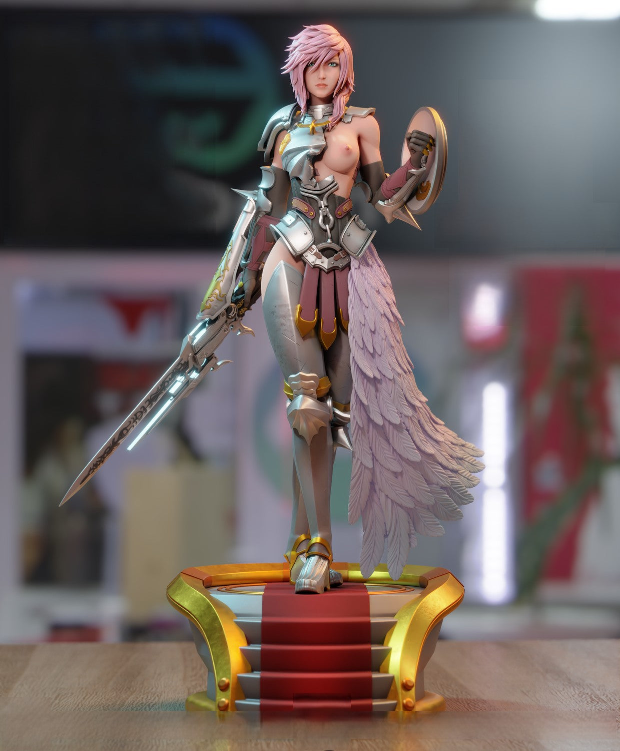 Lightning Special Edition - Final Fantasy - STL 3D Print Files - 3D Printed Garage Kit ガレージキット Resin Model Scale Figure フィギュア