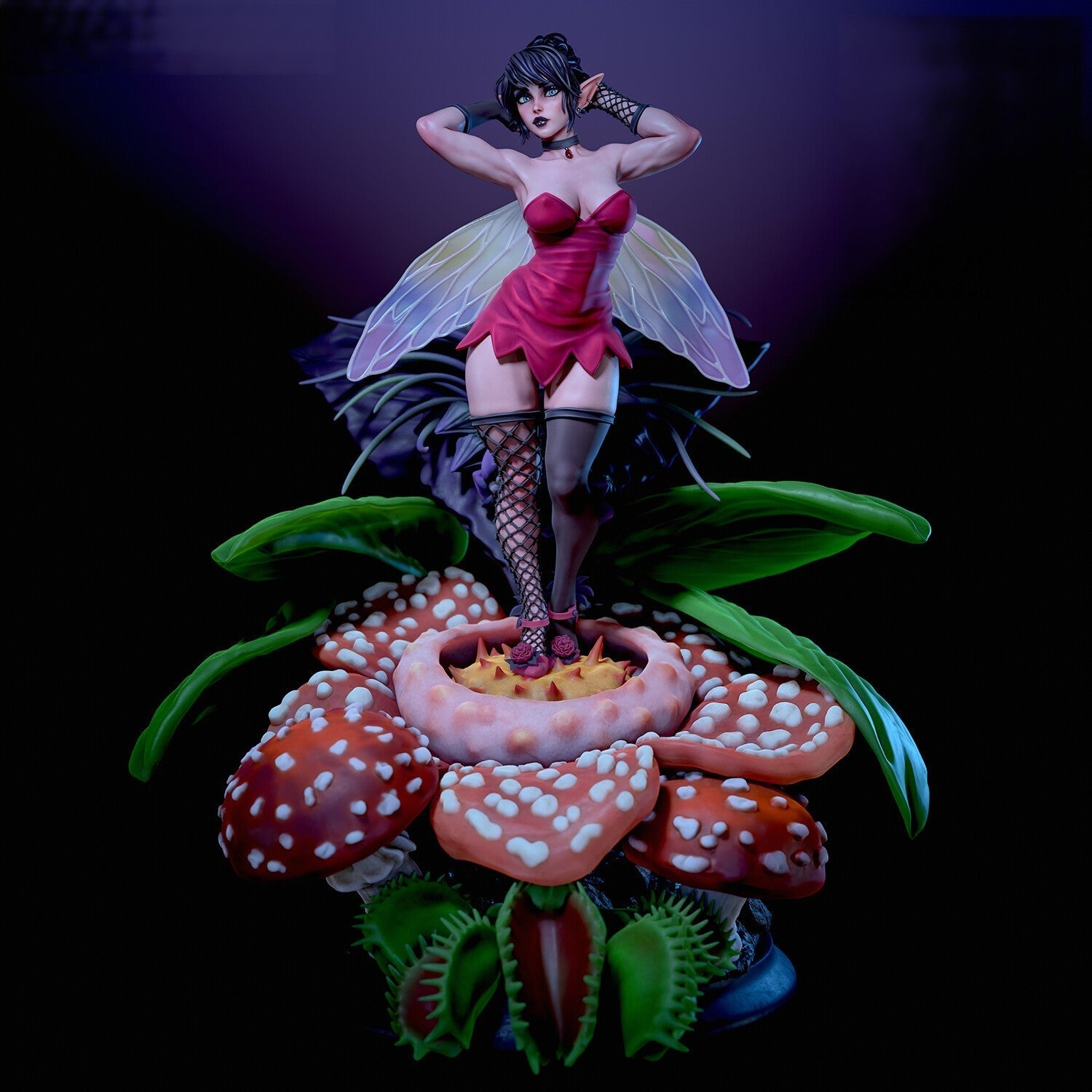 Vita Special Edition - The Goth Fairy - STL 3D Print Files - 3D Printed Garage Kit ガレージキット Resin Model Scale Figure フィギュア