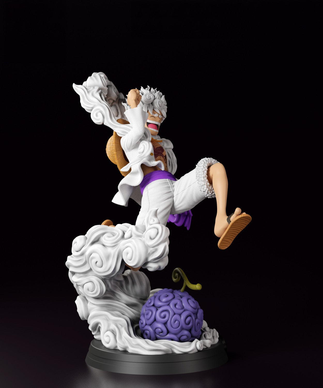 Luffy Gear 5 - One Piece 1/8 Scale - 3D Printed Garage Kit ガレージキット Resin Model Scale Figure フィギュア