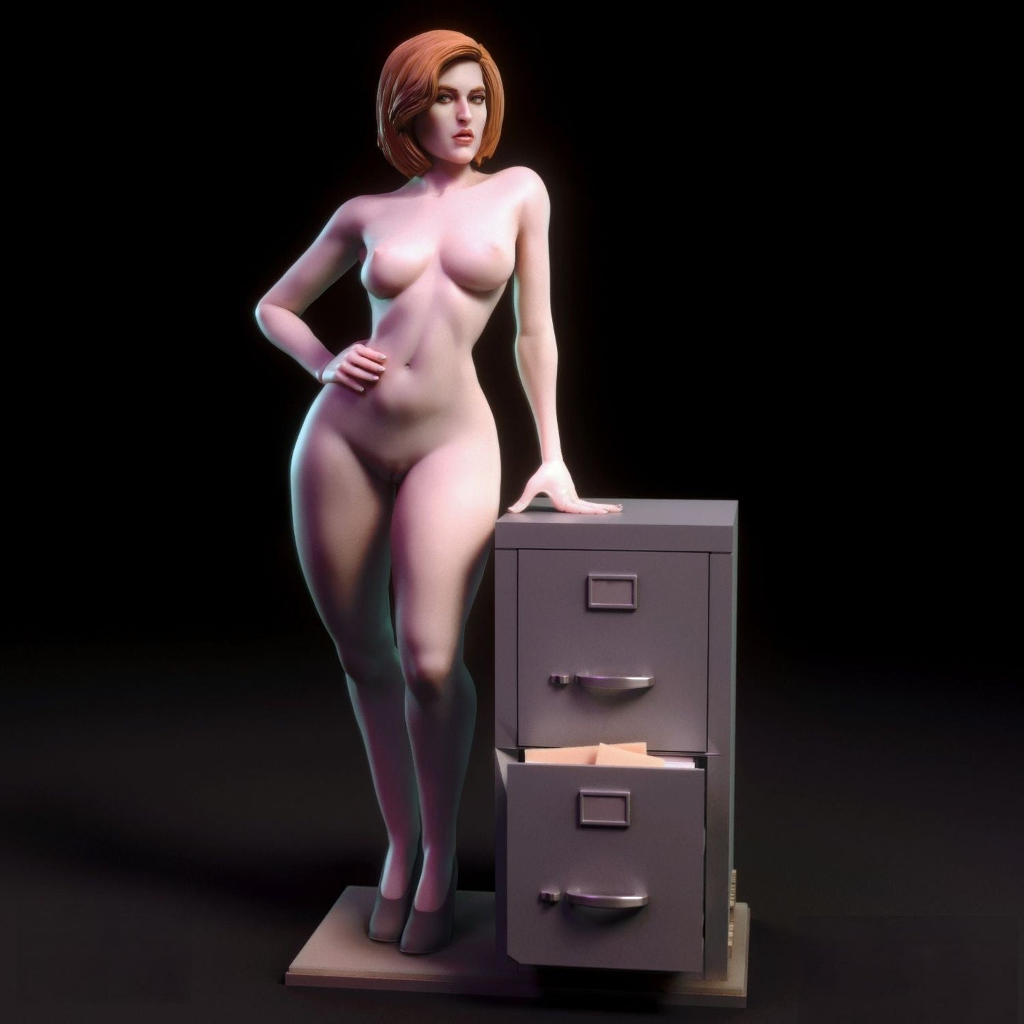 Dana Scully Special Edition - The X-Files - STL 3D Print Files - 3D Printed Garage Kit ガレージキット Resin Model Scale Figure フィギュア