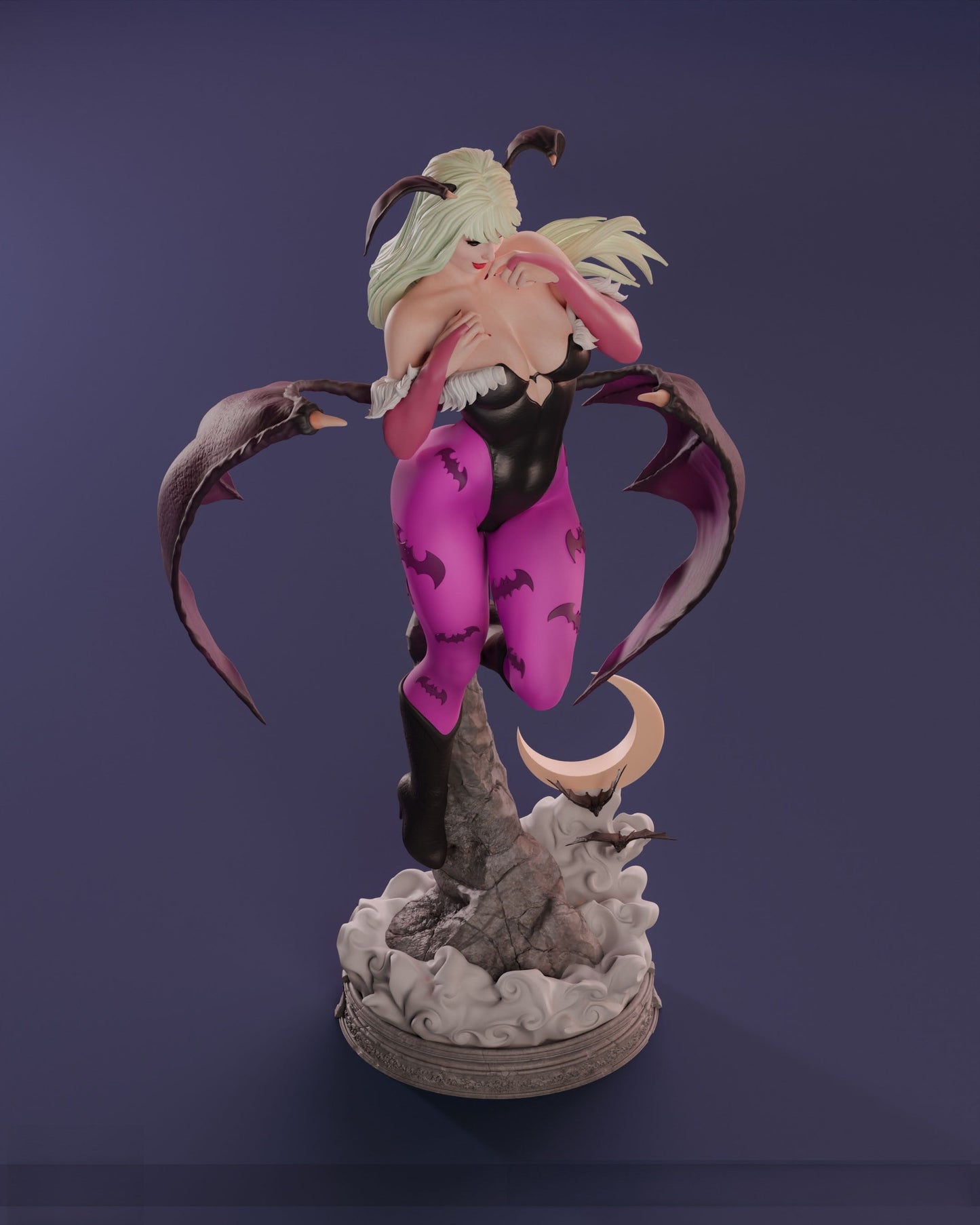1492 Morrigan Special Edition - Darkstalkers - STL 3D Print Files - 3D Printed Garage Kit ガレージキット Resin Model Scale Figure フィギュア