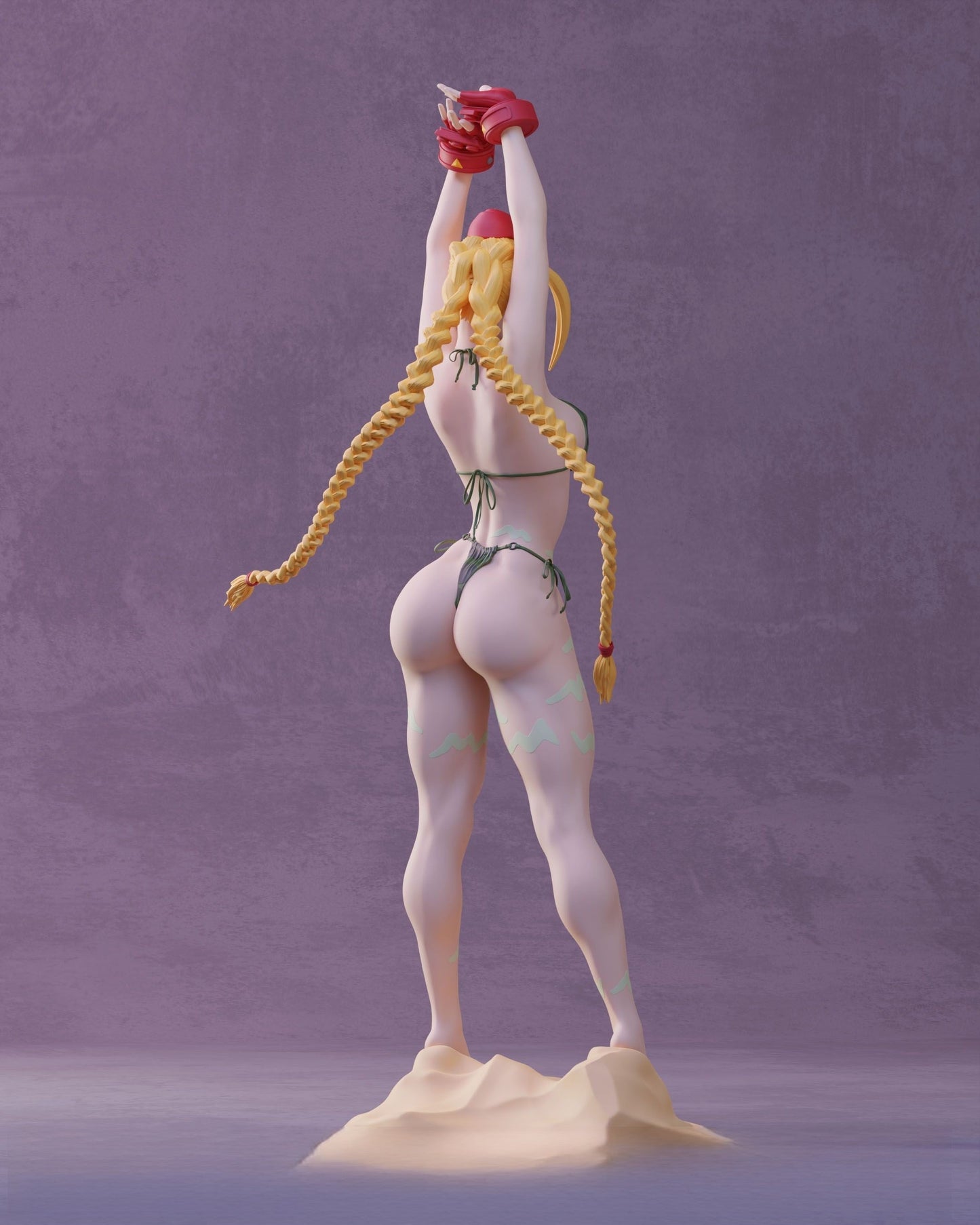 Cammy Bikini Special Edition - Street Fighter - STL 3D Print Files - 3D Printed Garage Kit ガレージキット Resin Model Scale Figure フィギュア
