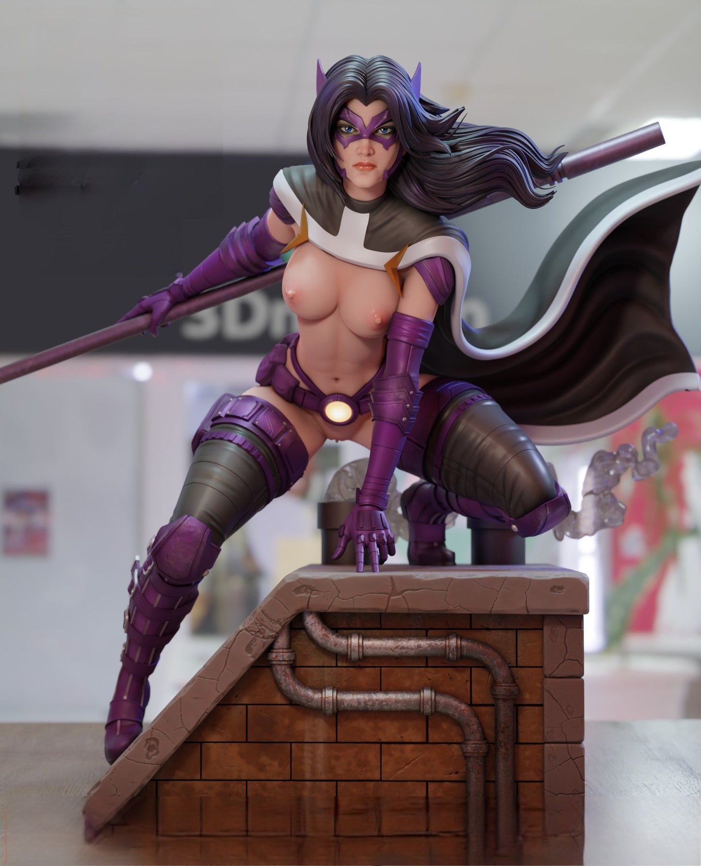 1247 Huntress Special Edition - DC Comics STL 3D Print Files - 3D Printed Garage Kit ガレージキット Resin Model Scale Figure フィギュア