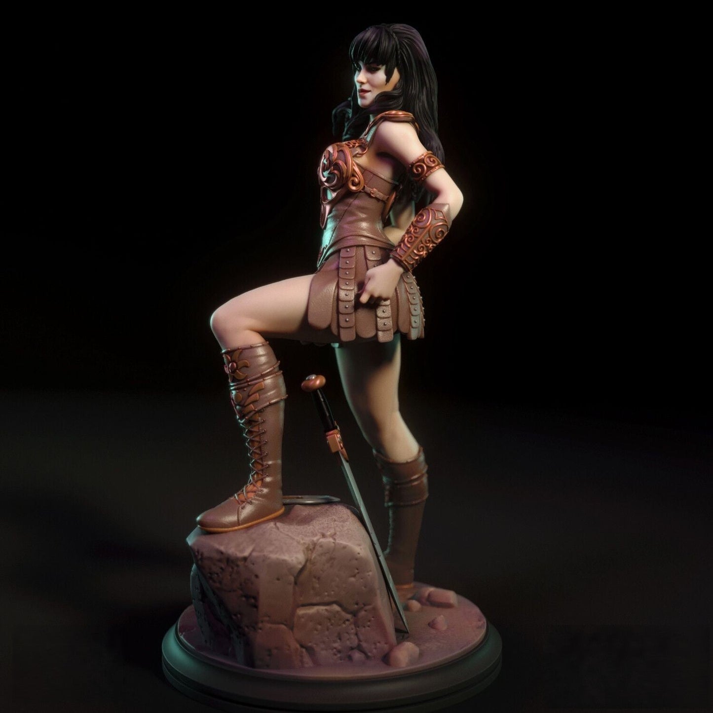 Xena Special Edition - Warrior Princess - STL 3D Print Files - 3D Printed Garage Kit ガレージキット Resin Model Scale Figure フィギュア