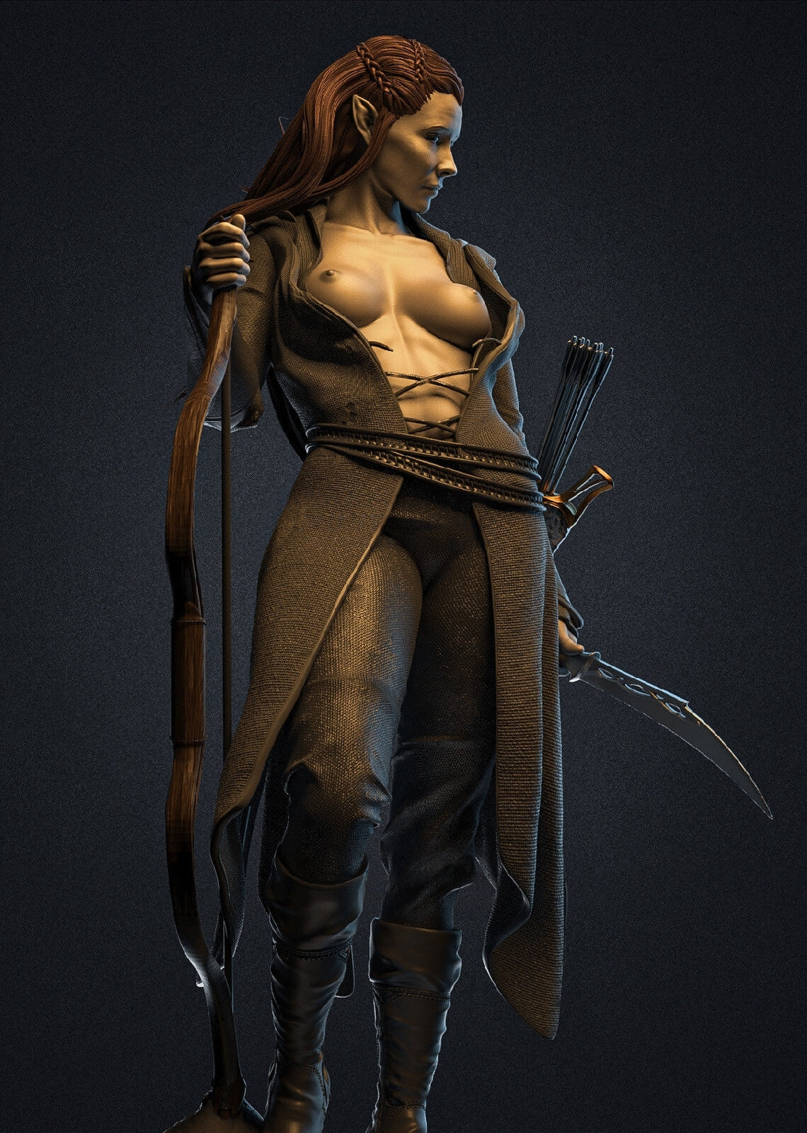 Tauriel Special Edition - The Hobbit - STL 3D Print Files - 3D Printed Garage Kit ガレージキット Resin Model Scale Figure フィギュア