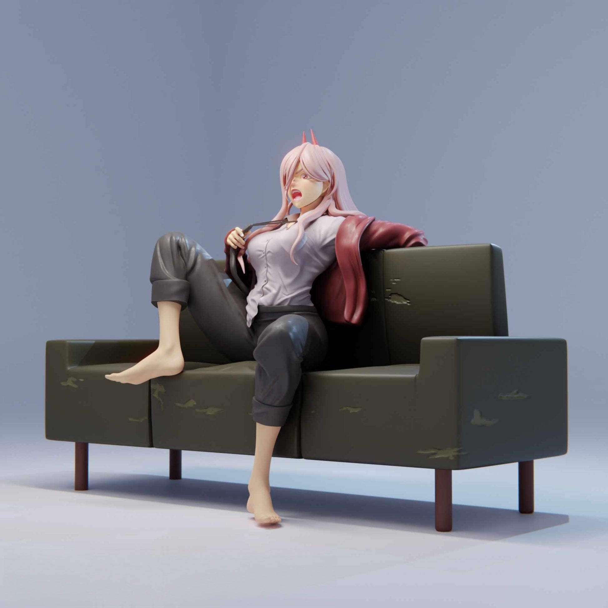 1411 Power Special Edition - Chainsaw Man - STL 3D Print Files - 3D Printed Garage Kit ガレージキット Resin Model Scale Figure フィギュア