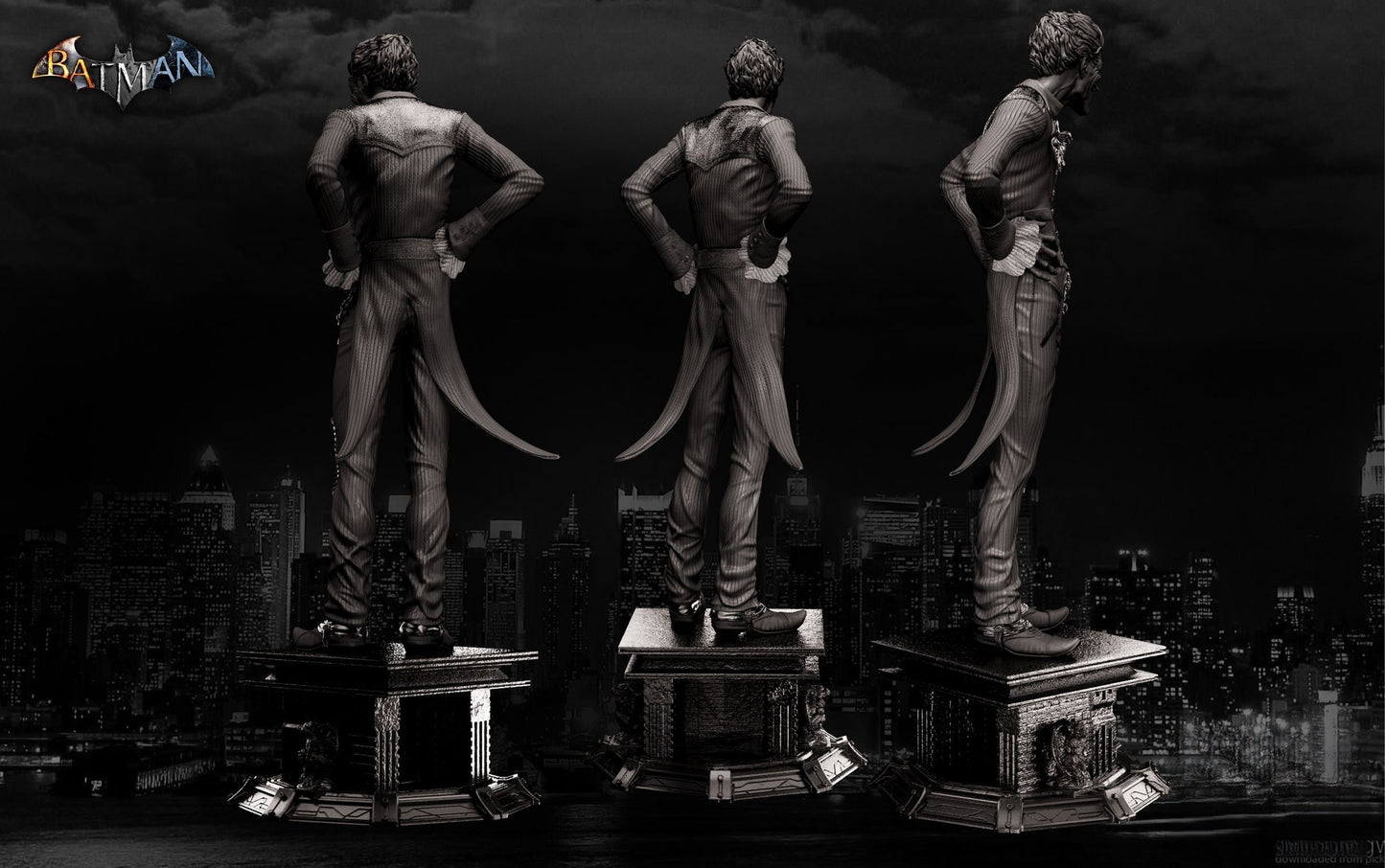 The Joker - Batman - Arkham Knight - STL 3D Print Files - 3D Printed Garage Kit ガレージキット Resin Model Scale Figure フィギュア