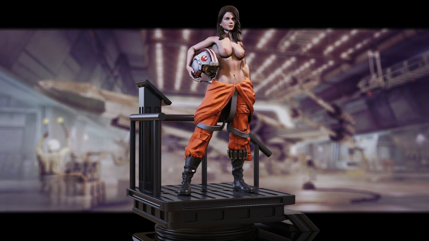Rebel Pilot Special Edition - Star Wars - STL 3D Print Files - 3D Printed Garage Kit ガレージキット Resin Model Scale Figure フィギュア