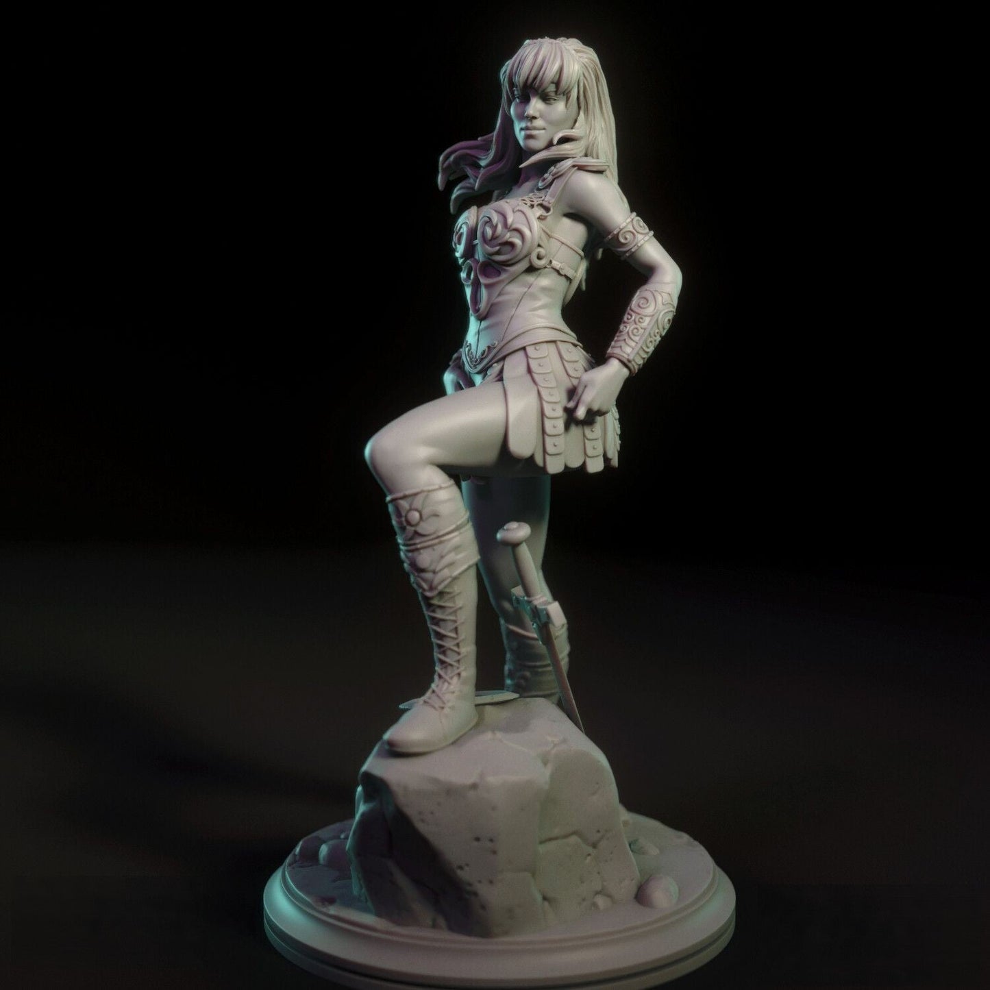 Xena Special Edition - Warrior Princess - STL 3D Print Files - 3D Printed Garage Kit ガレージキット Resin Model Scale Figure フィギュア