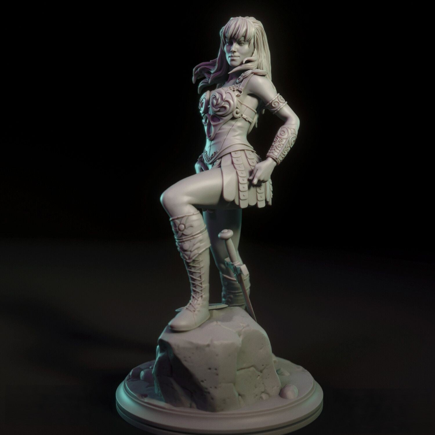Xena Special Edition - Warrior Princess - STL 3D Print Files - 3D Printed Garage Kit ガレージキット Resin Model Scale Figure フィギュア