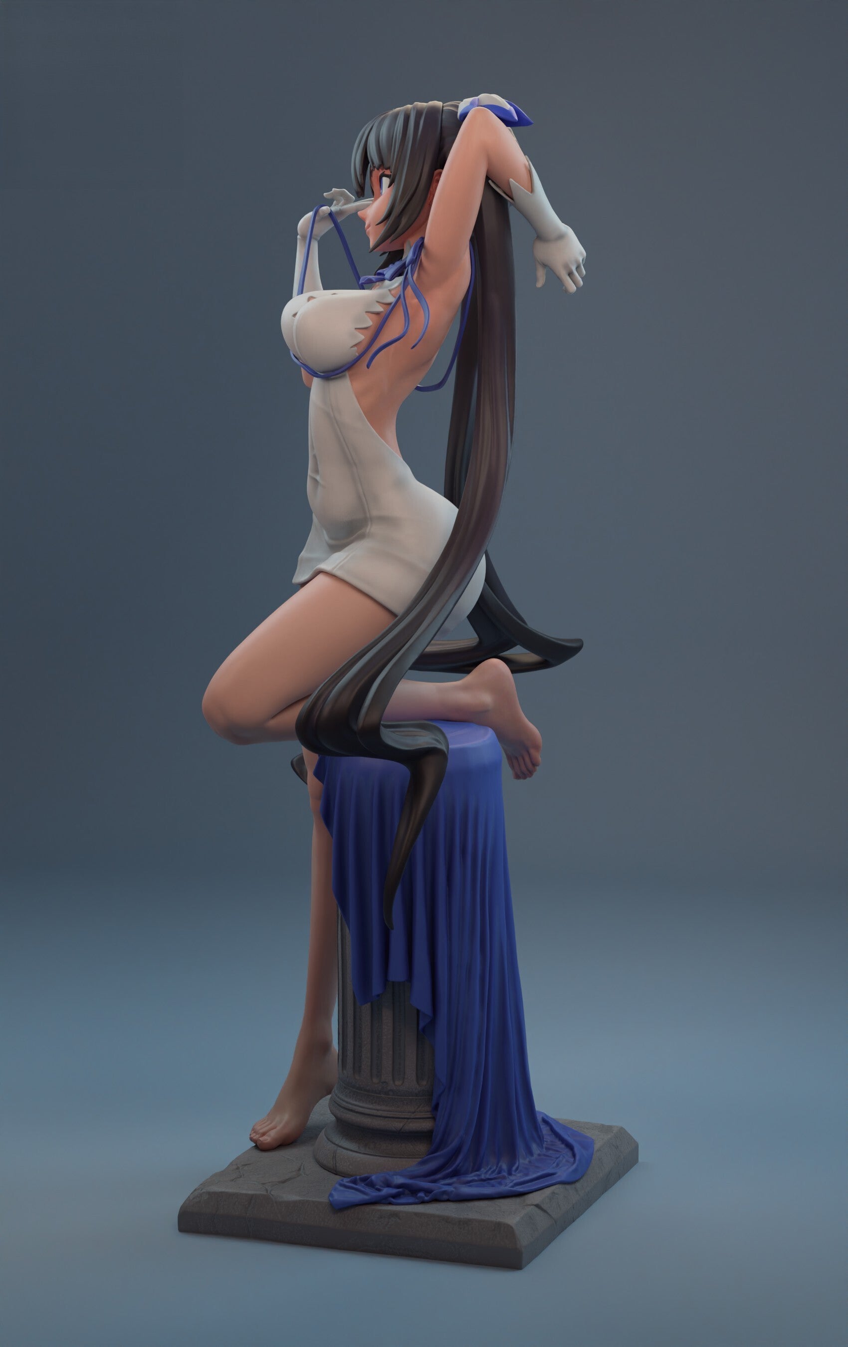 Hestia Special Edition - DanMachi - STL 3D Print Files - 3D Printed Garage Kit ガレージキット Resin Model Scale Figure フィギュア