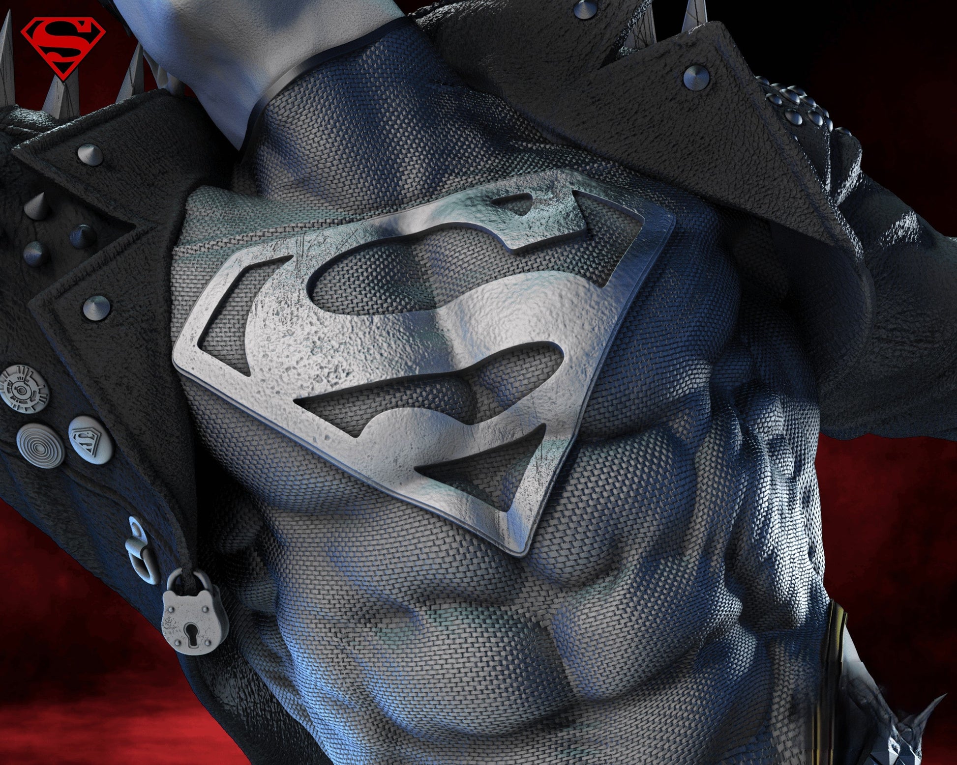 Superboy - Young Justice - STL 3D Print Files - 3D Printed Garage Kit ガレージキット Resin Model Scale Figure フィギュア
