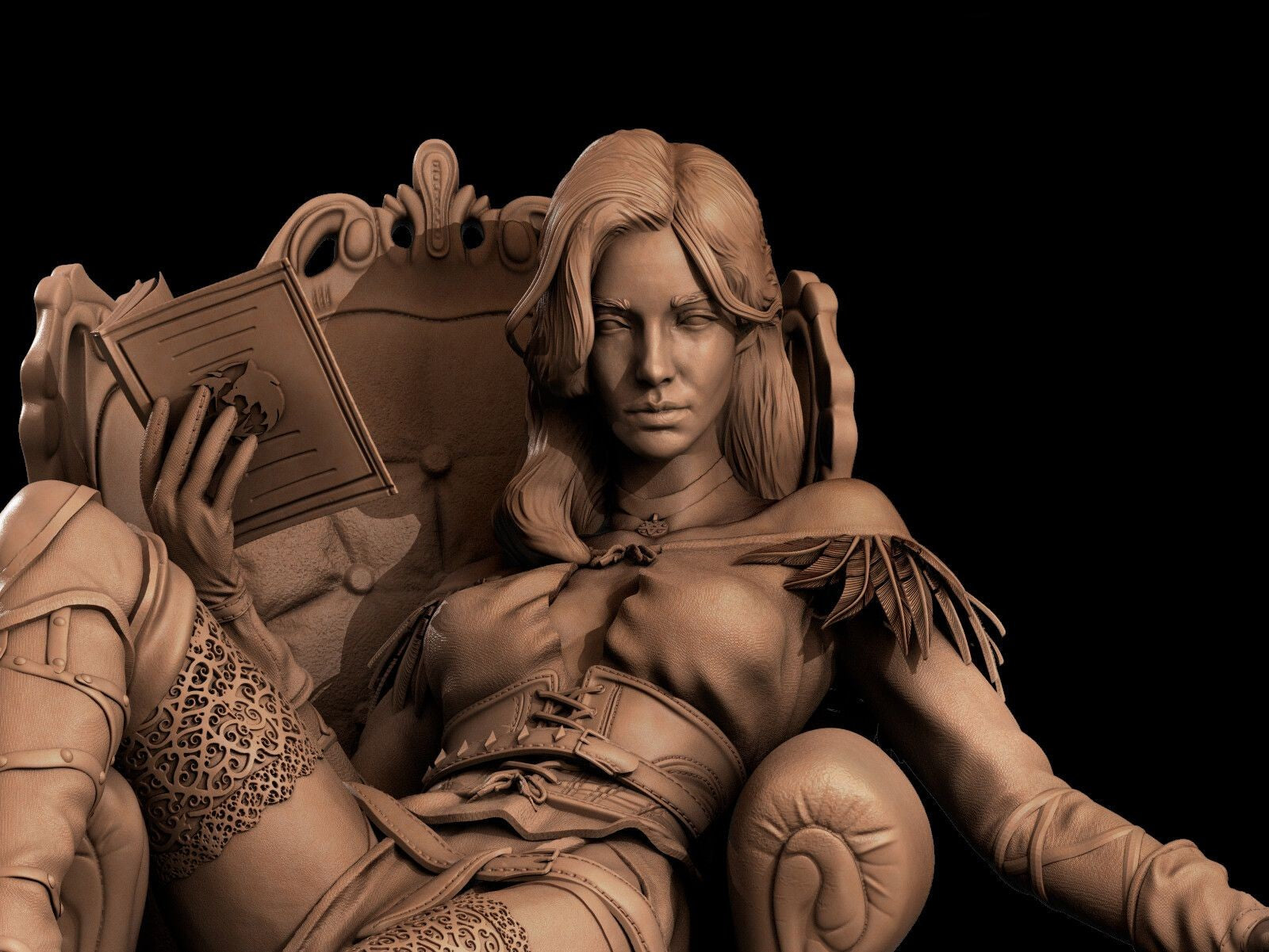 Yennefer of Vengerberg - STL 3D Print Files - 3D Printed Garage Kit ガレージキット Resin Model Scale Figure フィギュア