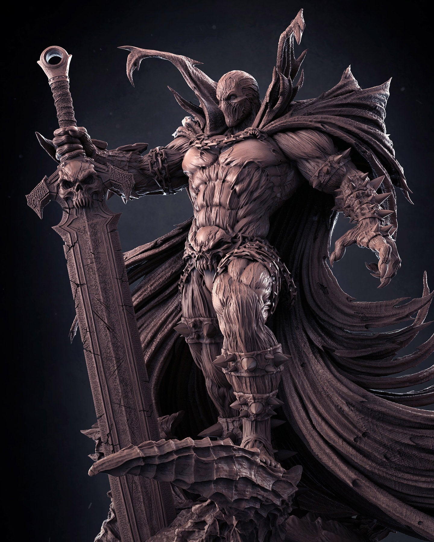 1359 Spawn - Al Simmons - STL 3D Print Files - 3D Printed Garage Kit ガレージキット Resin Model Scale Figure フィギュア