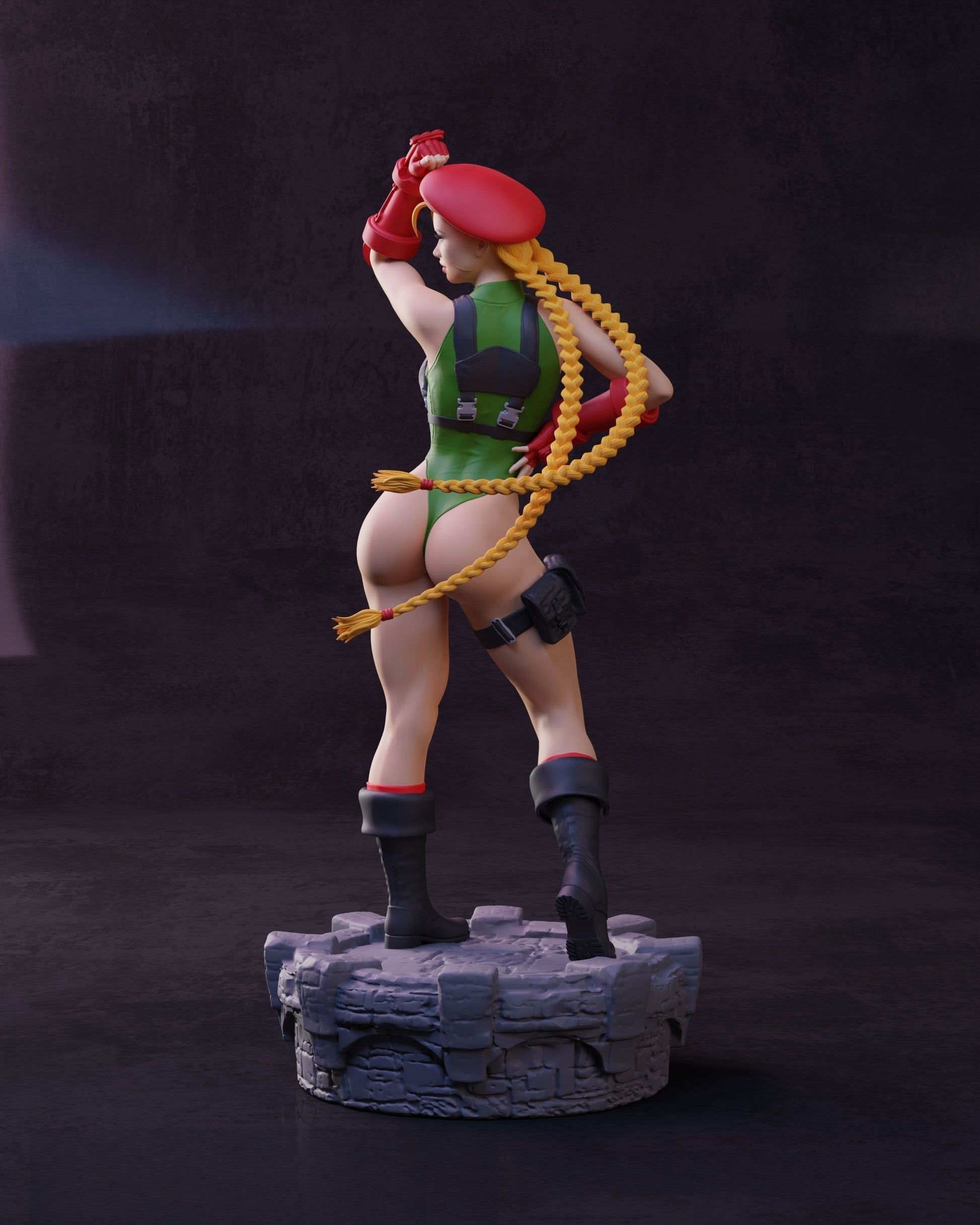 Cammy Special Edition - Street Fighter - STL 3D Print Files - 3D Printed Garage Kit ガレージキット Resin Model Scale Figure フィギュア