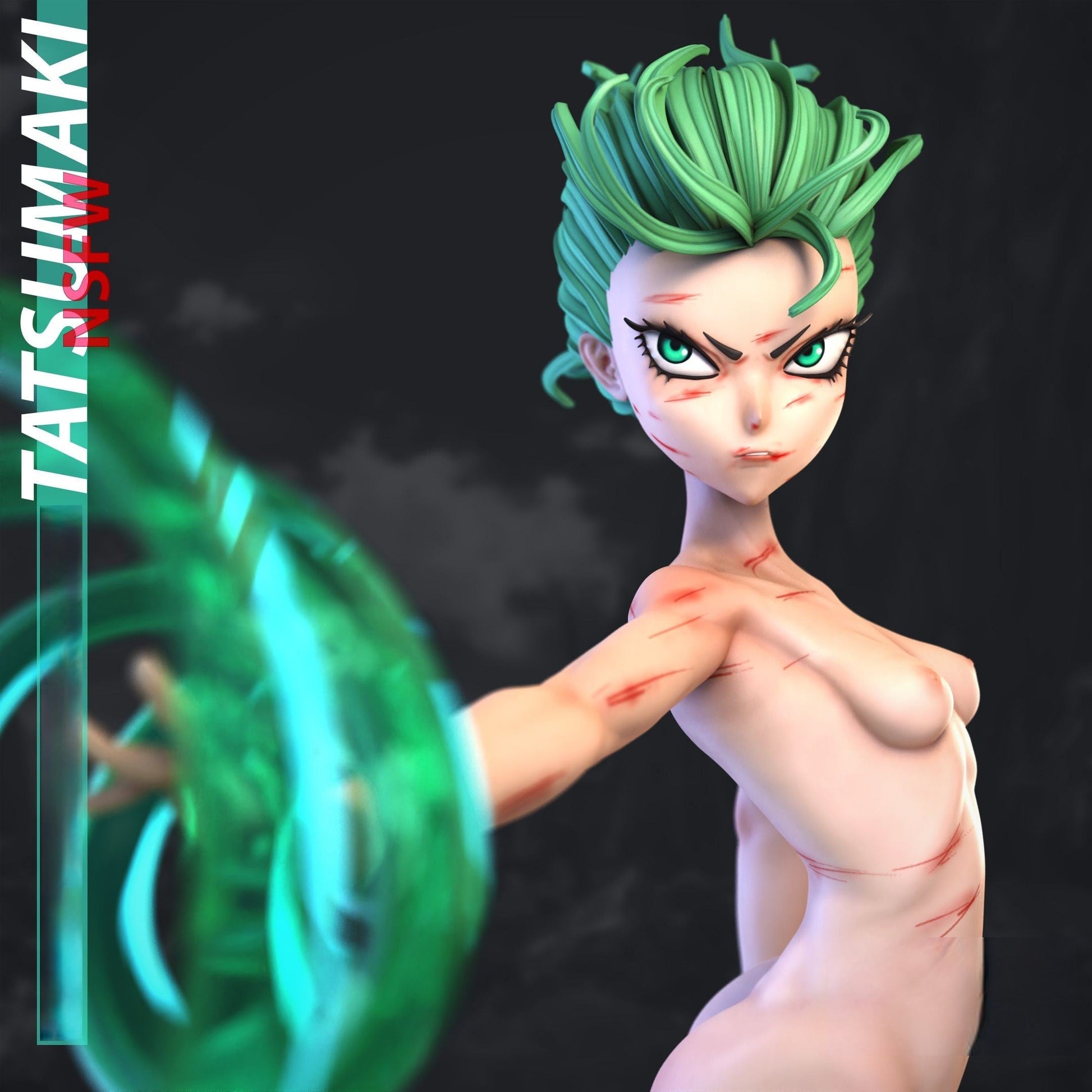 Tatsumaki Special Edition - One Punch Man - STL 3D Print Files - 3D Printed Garage Kit ガレージキット Resin Model Scale Figure フィギュア