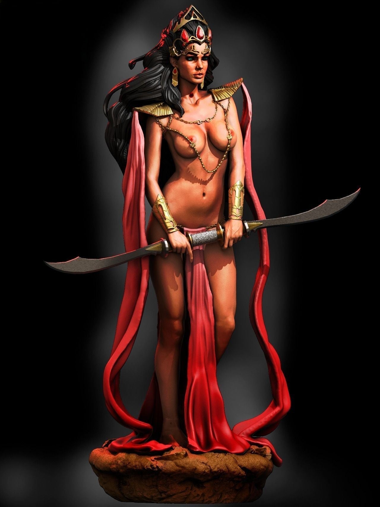 DEJAH THORIS Special Edition - STL 3D Print Files - 3D Printed Garage Kit ガレージキット Resin Model Scale Figure フィギュア