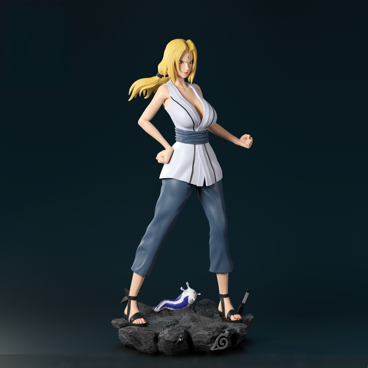 Tsunade Special Edition - Naruto - STL 3D Print Files - 3D Printed Garage Kit ガレージキット Resin Model Scale Figure フィギュア