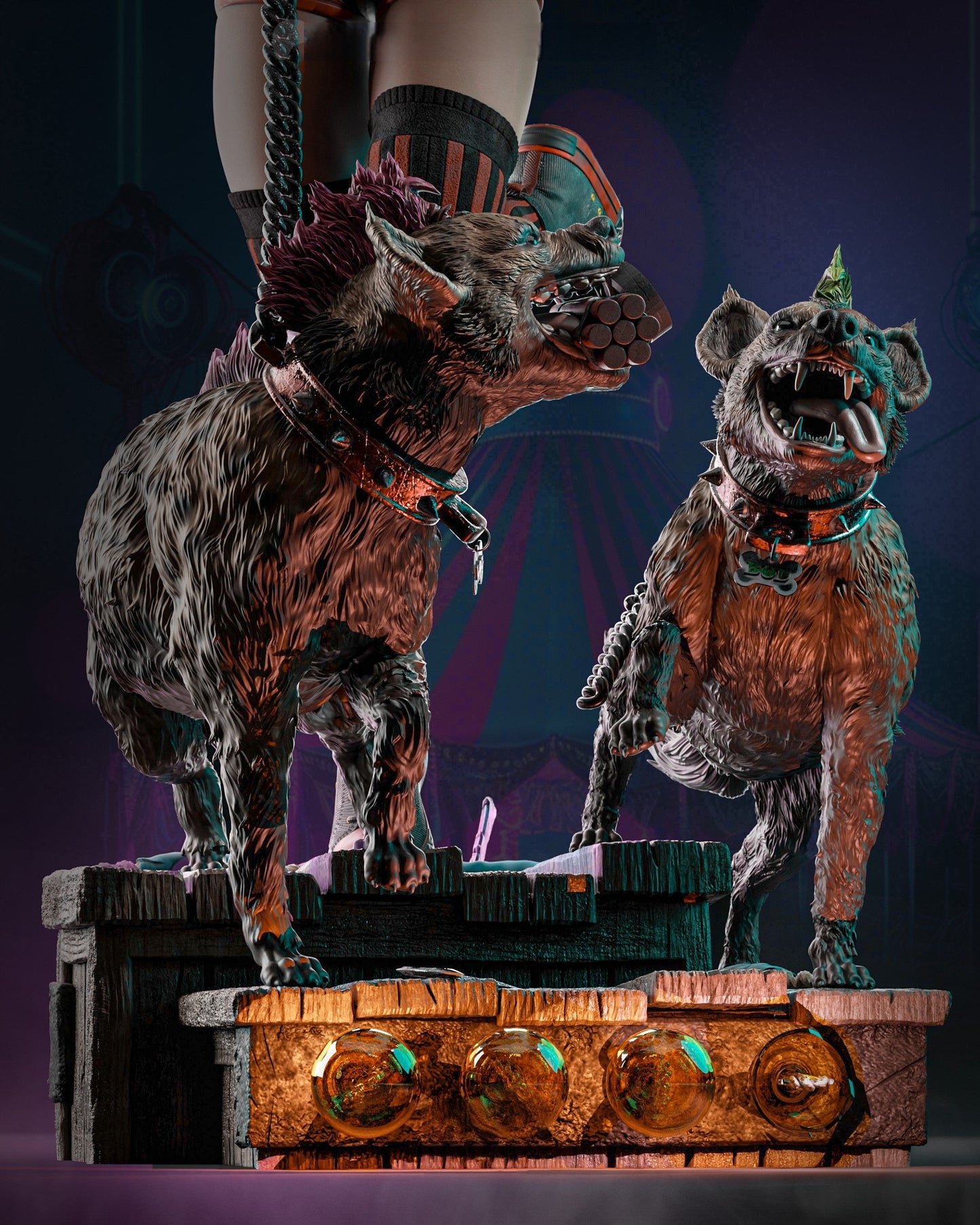 Harley Quinn and Hyenas 1/8 Scale