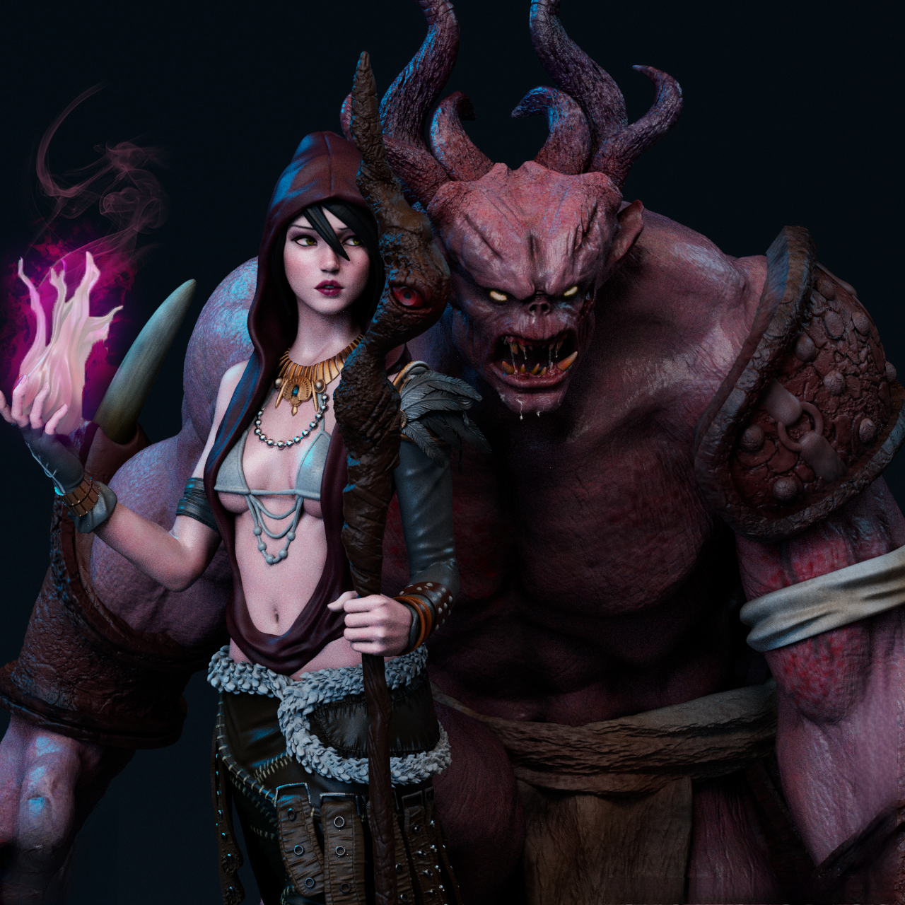 Morrigan - Dragon Age 1/8 Scale - 3D Printed Garage Kit ガレージキット Resin Model Scale Figure フィギュア