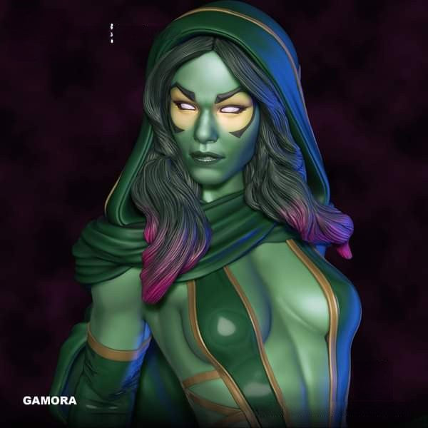 Gamora Special Edition - Guardians of the Galaxy - STL 3D Print Files - 3D Printed Garage Kit ガレージキット Resin Model Scale Figure フィギュア