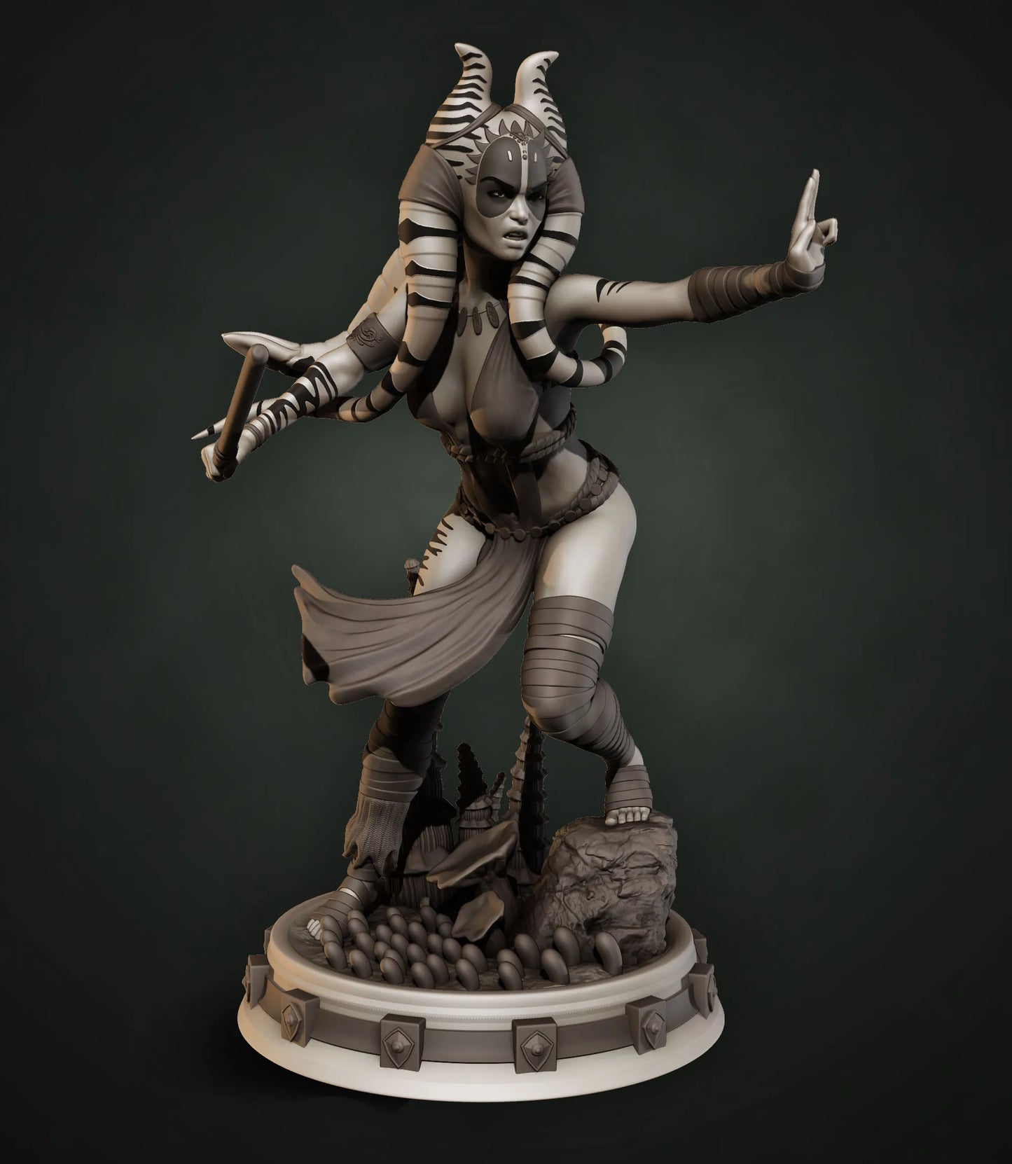 Shaak Ti Special Edition - Star Wars - STL 3D Print Files - 3D Printed Garage Kit ガレージキット Resin Model Scale Figure フィギュア