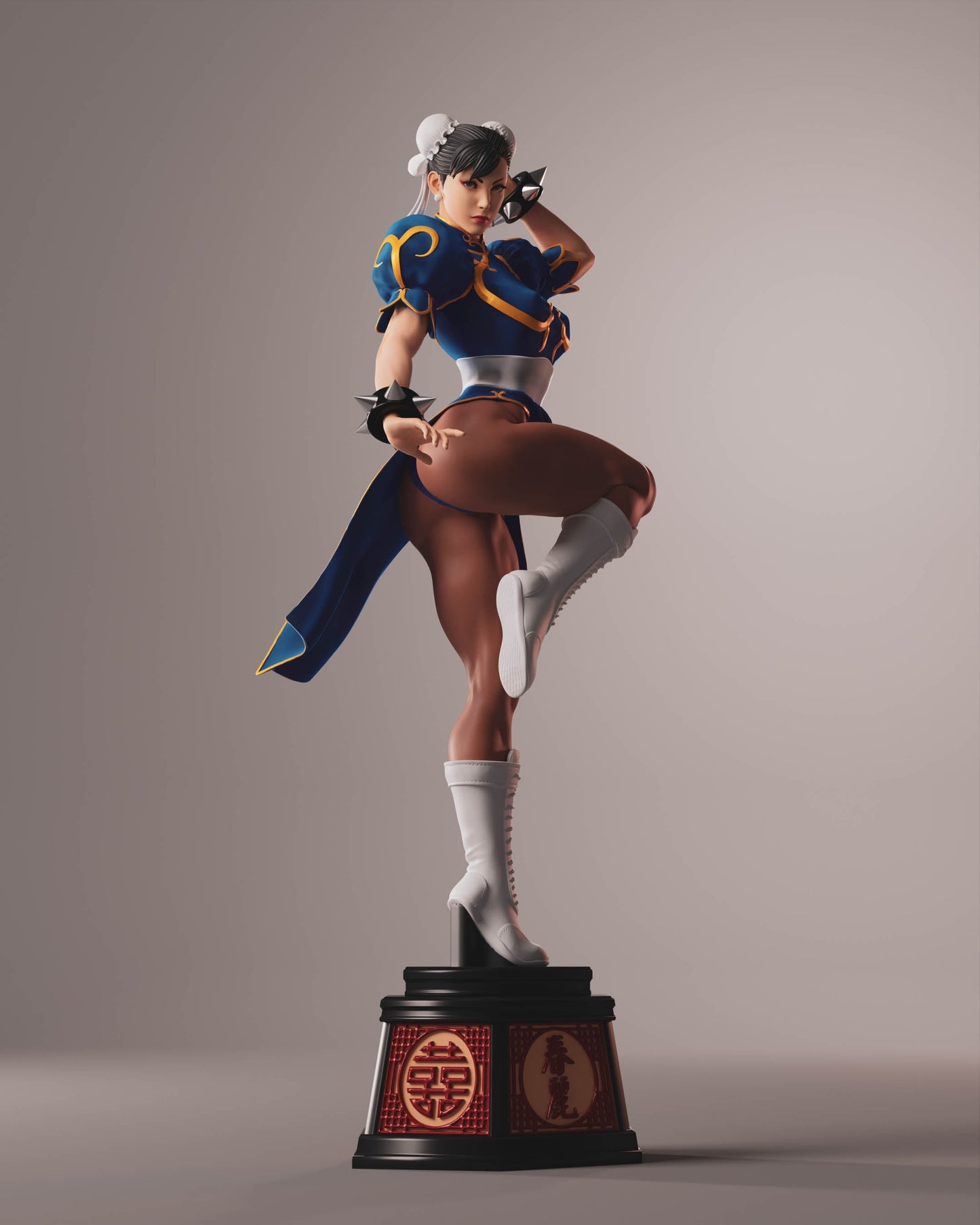 Chun-Li Special Edition Classic Special Edition - Street Fighter - STL 3D Print Files - 3D Printed Garage Kit ガレージキット Resin Model Scale Figure フィギュア