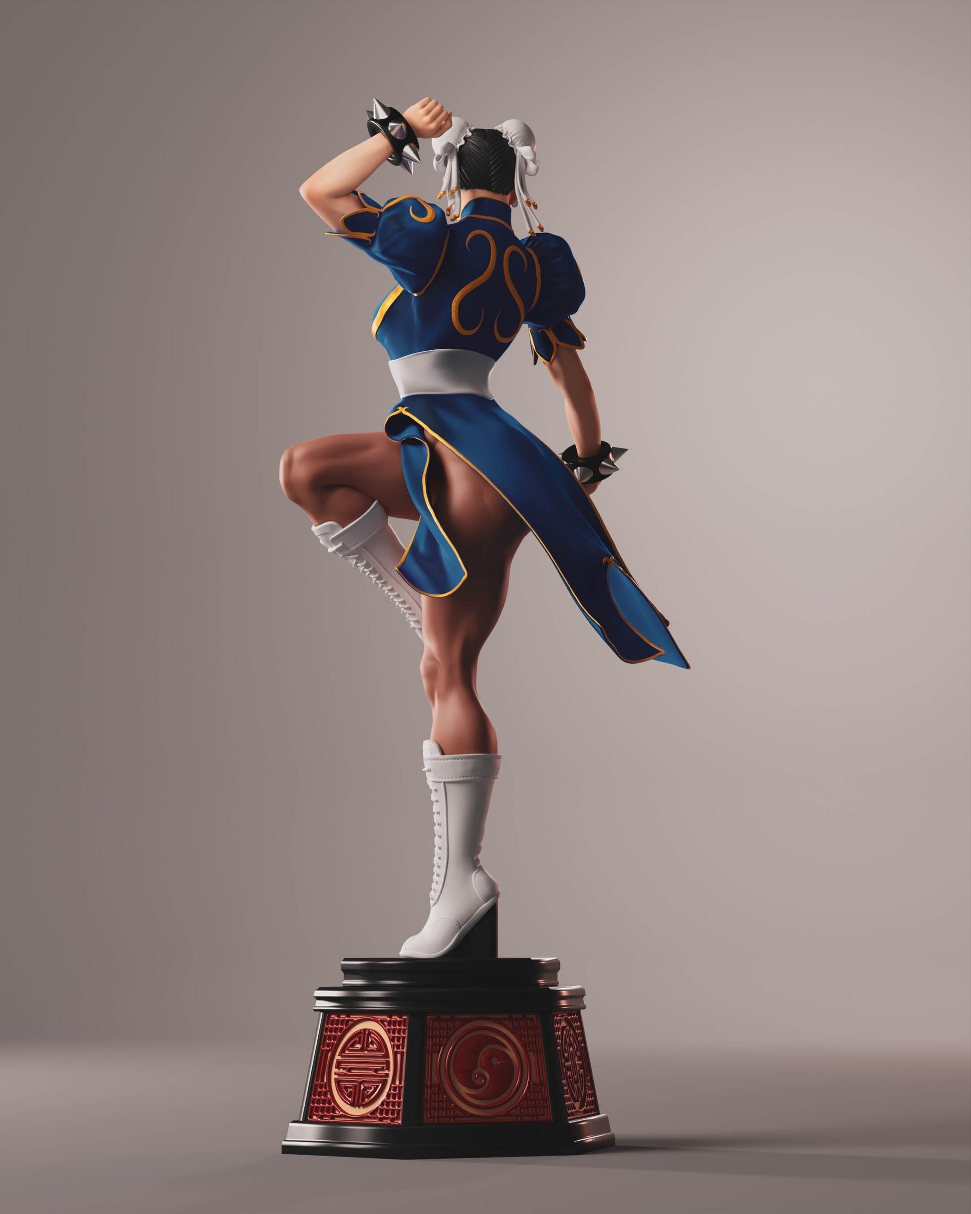 Chun-Li Special Edition Classic Special Edition - Street Fighter - STL 3D Print Files - 3D Printed Garage Kit ガレージキット Resin Model Scale Figure フィギュア