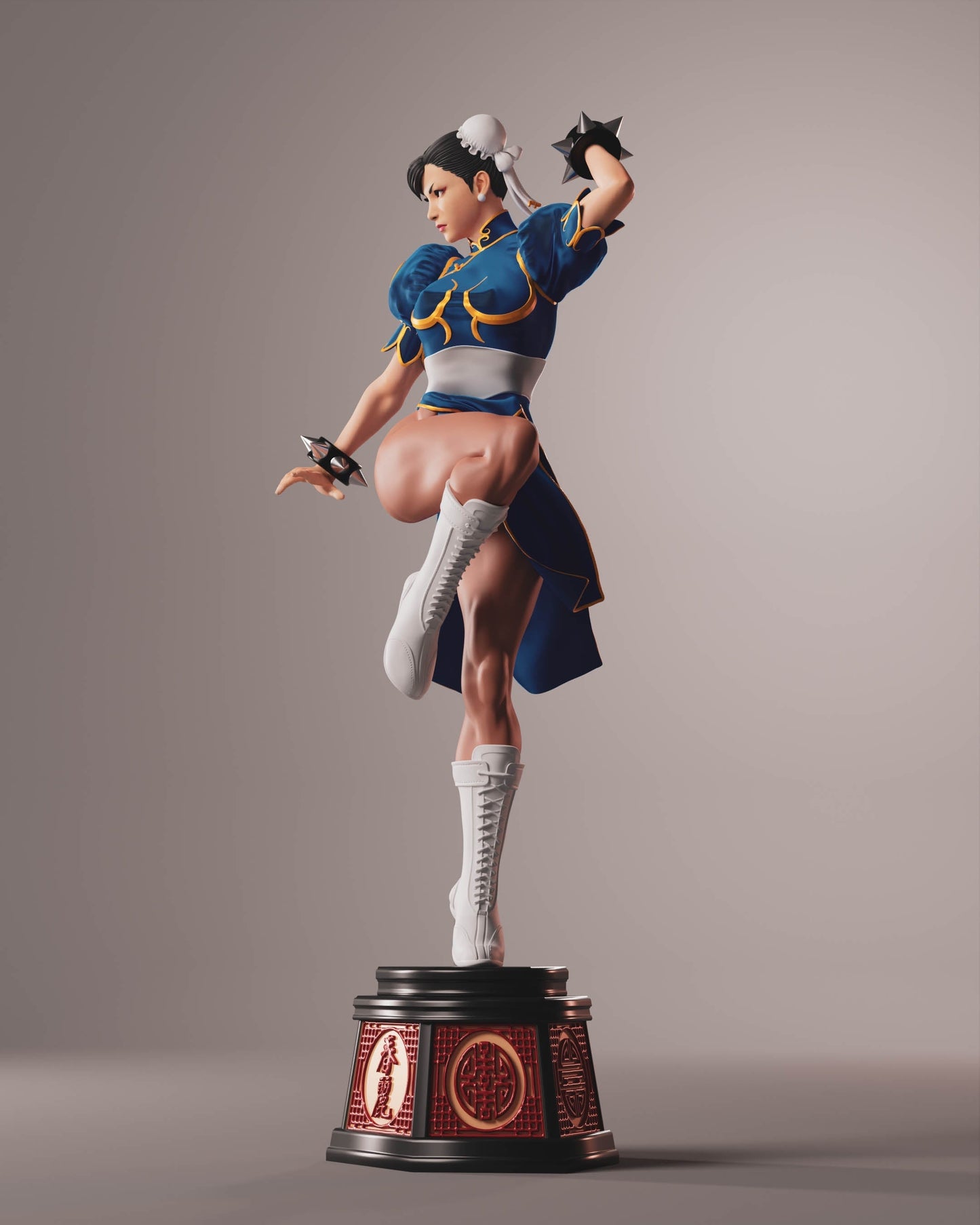 Chun-Li Special Edition Classic Special Edition - Street Fighter - STL 3D Print Files - 3D Printed Garage Kit ガレージキット Resin Model Scale Figure フィギュア