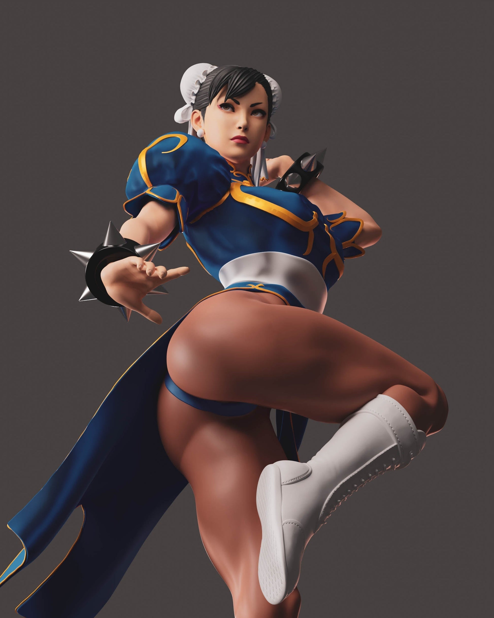 Chun-Li Special Edition Classic Special Edition - Street Fighter - STL 3D Print Files - 3D Printed Garage Kit ガレージキット Resin Model Scale Figure フィギュア