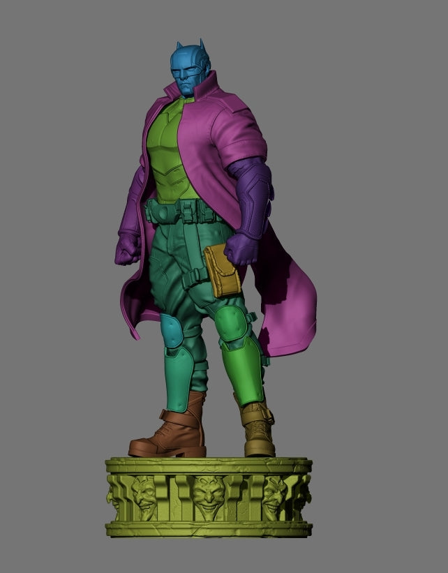 Dark Detective - Future State Batman - STL 3D Print Files - 3D Printed Garage Kit ガレージキット Resin Model Scale Figure フィギュア