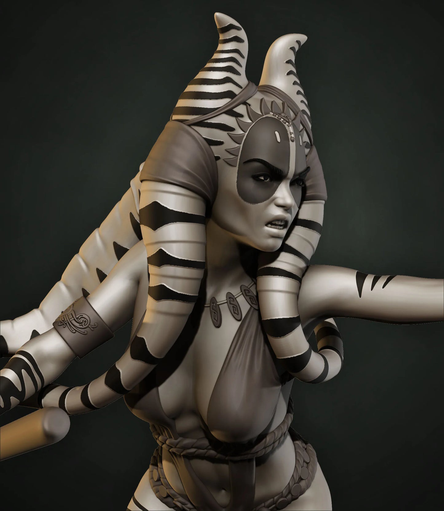 Shaak Ti Special Edition - Star Wars - STL 3D Print Files - 3D Printed Garage Kit ガレージキット Resin Model Scale Figure フィギュア
