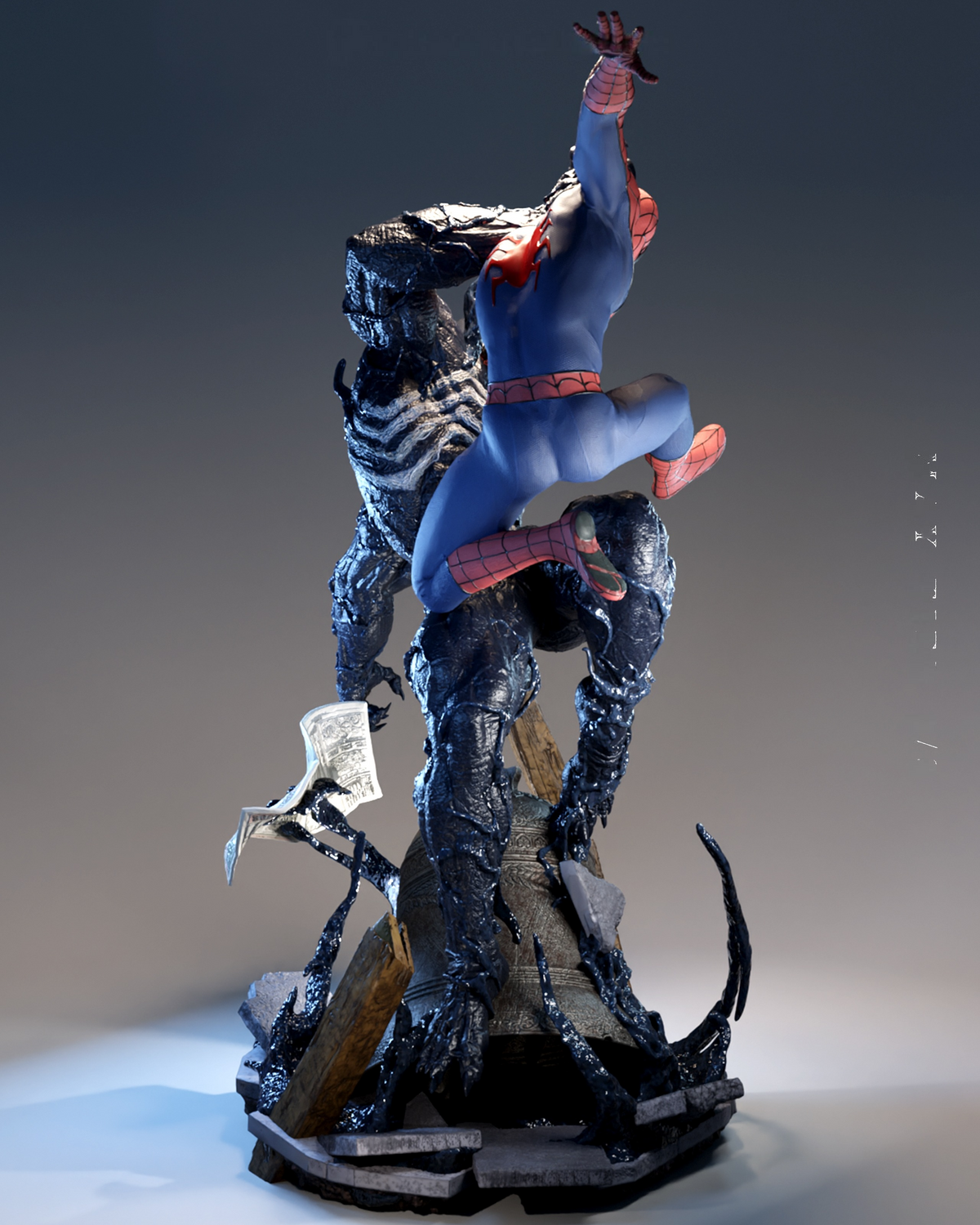 Battle-Ready Comic Universe Champion resin kit view 8