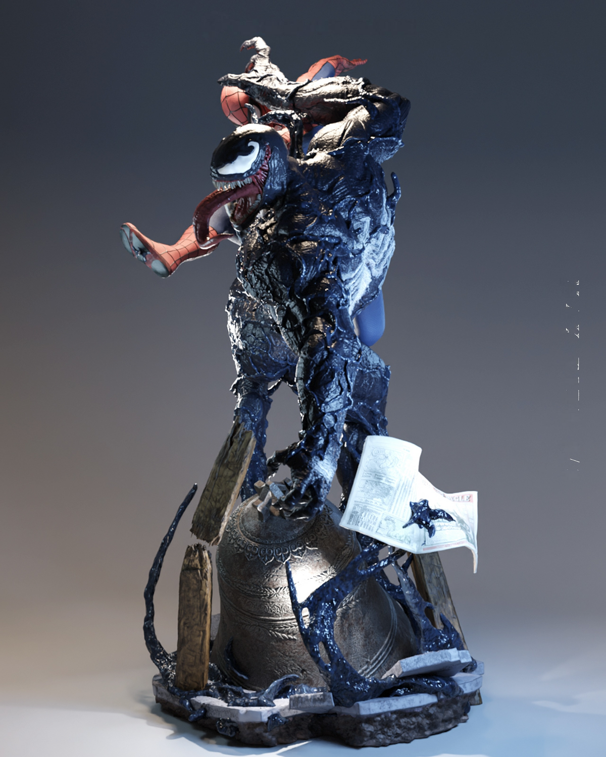 Battle-Ready Comic Universe Champion resin kit view 7
