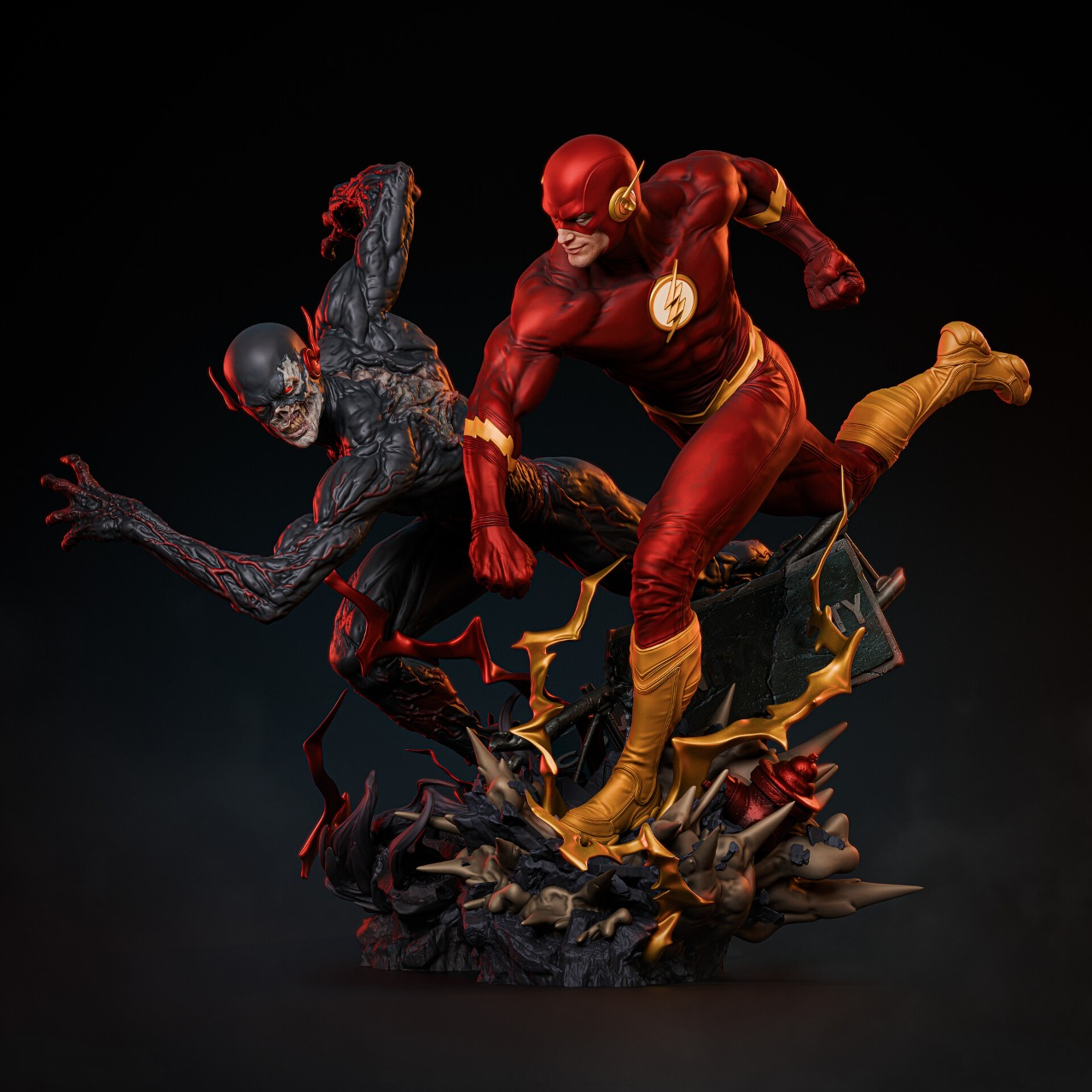 Flash vs BlackFlash 1/8 Scale