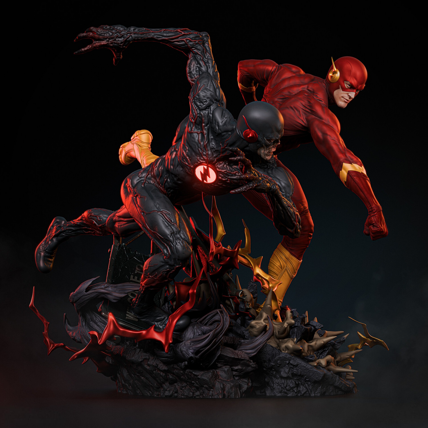 Flash vs BlackFlash 1/8 Scale